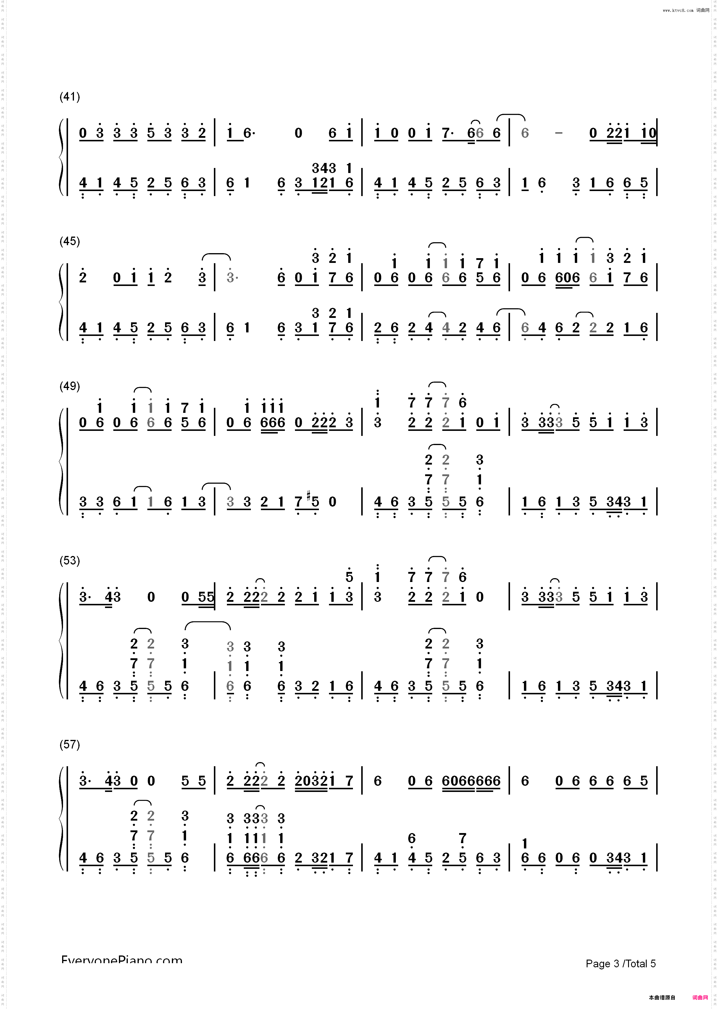 Maps-Maroon 5新歌_简谱版