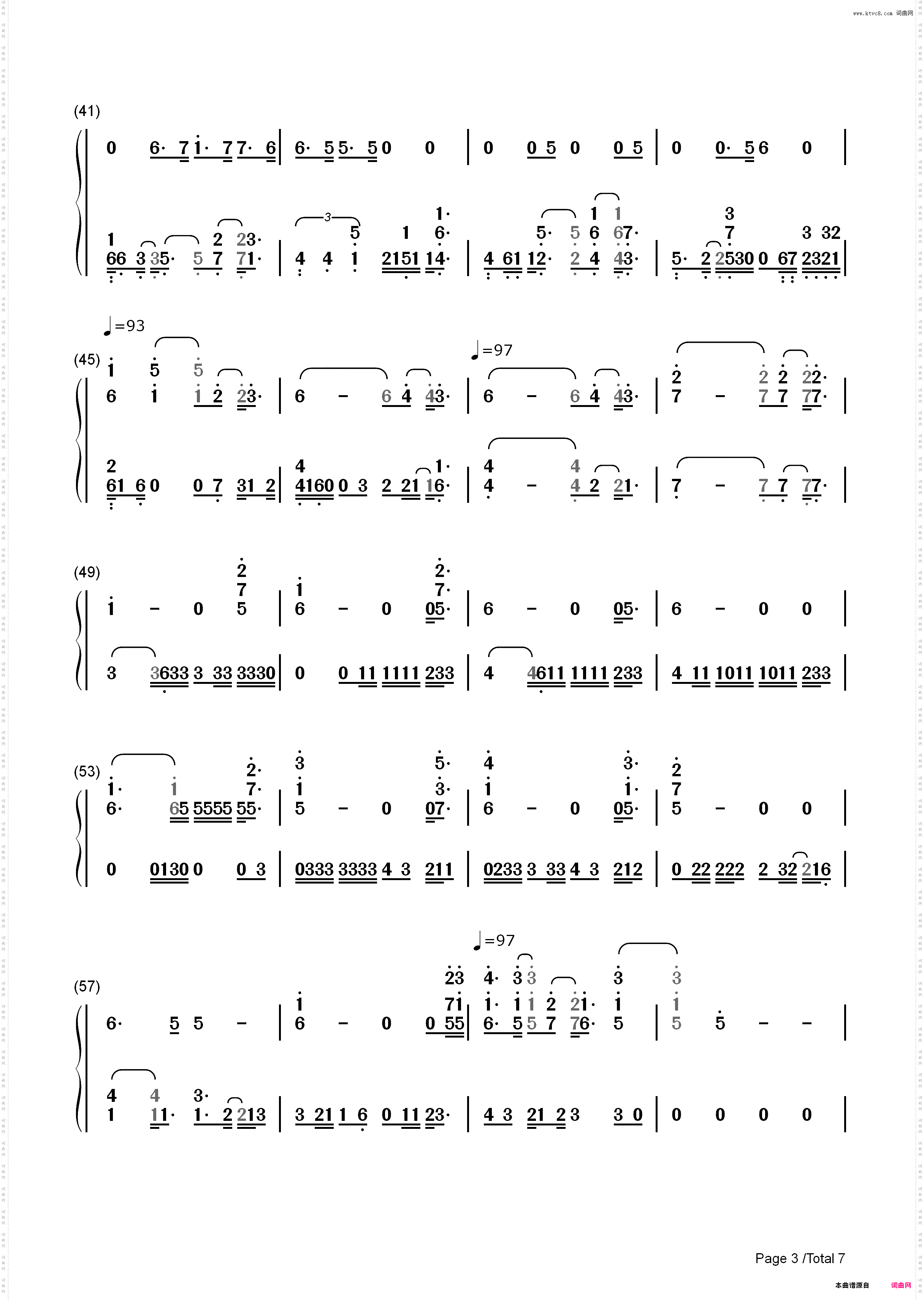 Afire Love-Ed Sheeran_简谱版