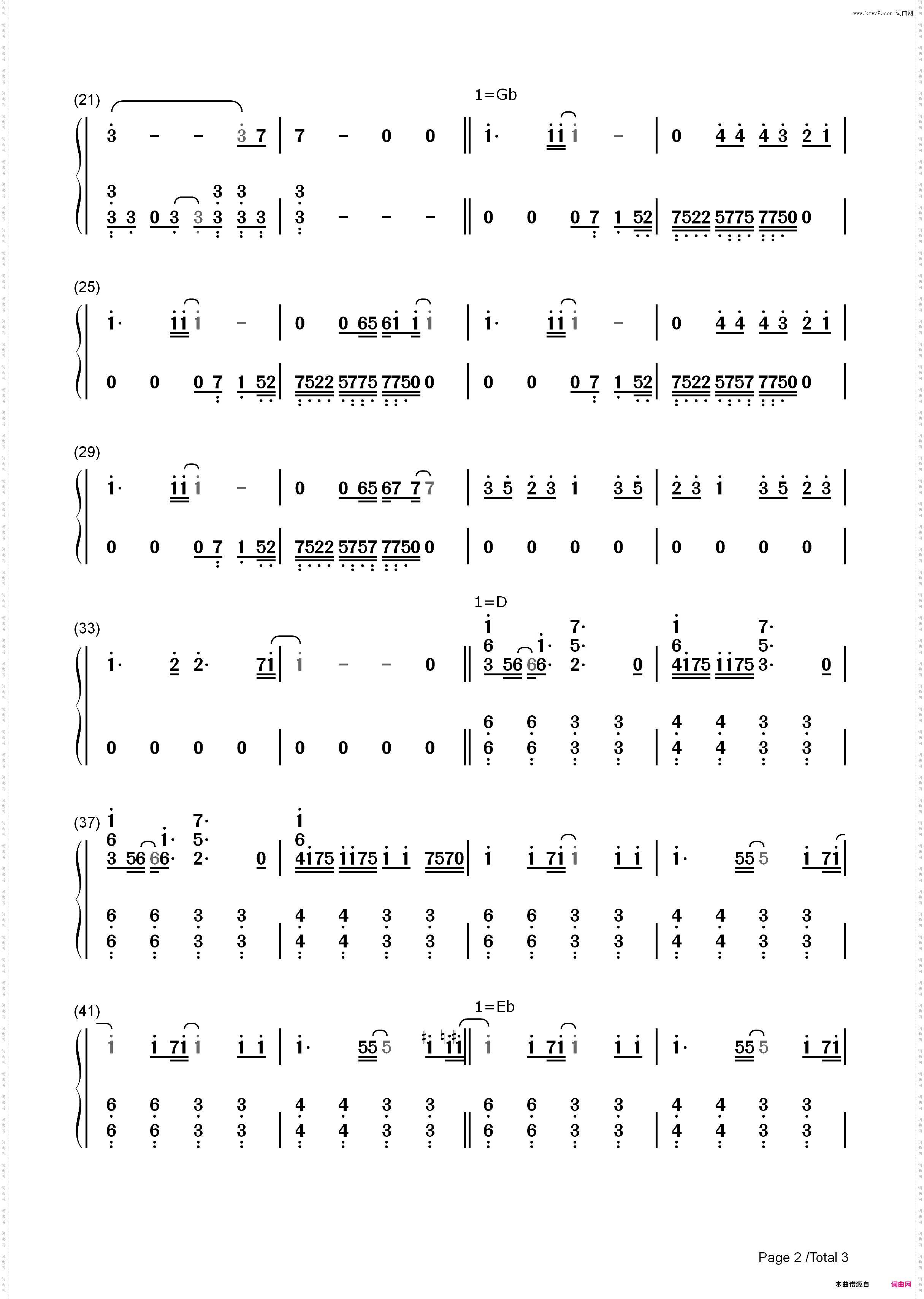 no more words-穿越时空的思念主题曲_简谱版