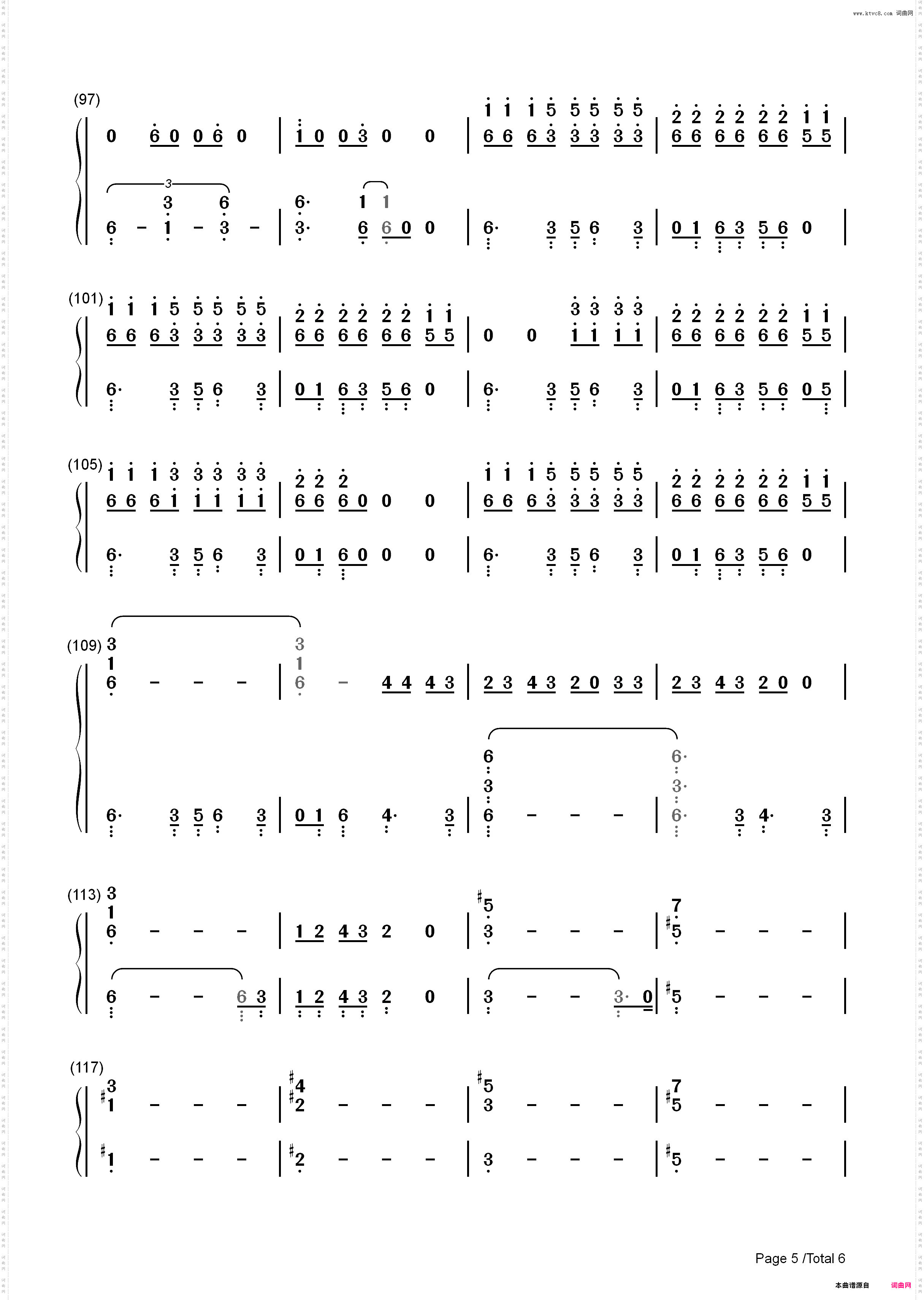 Hangover-Psy & Snoop Dogg_简谱版