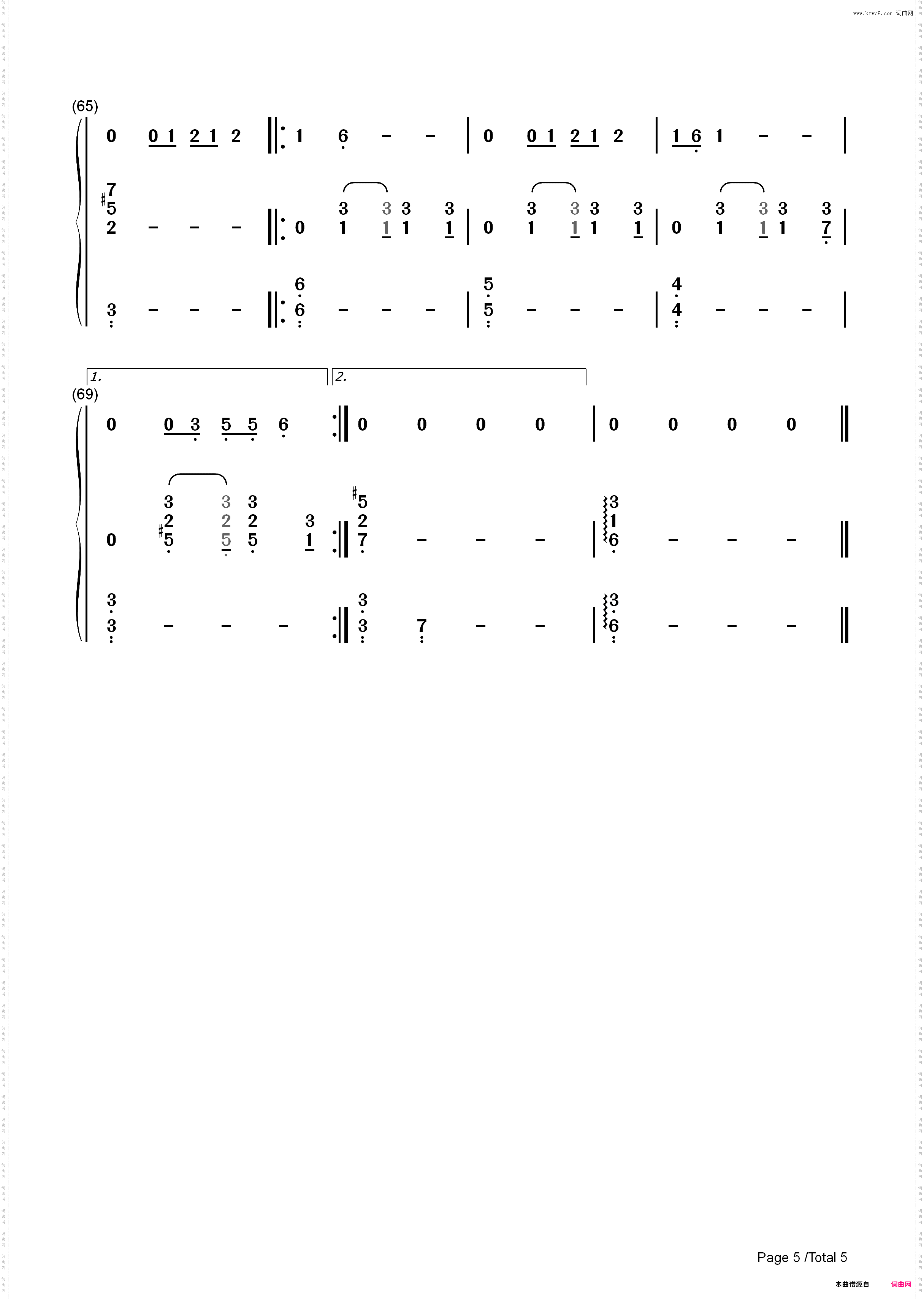 Lovesong-Adele_简谱版