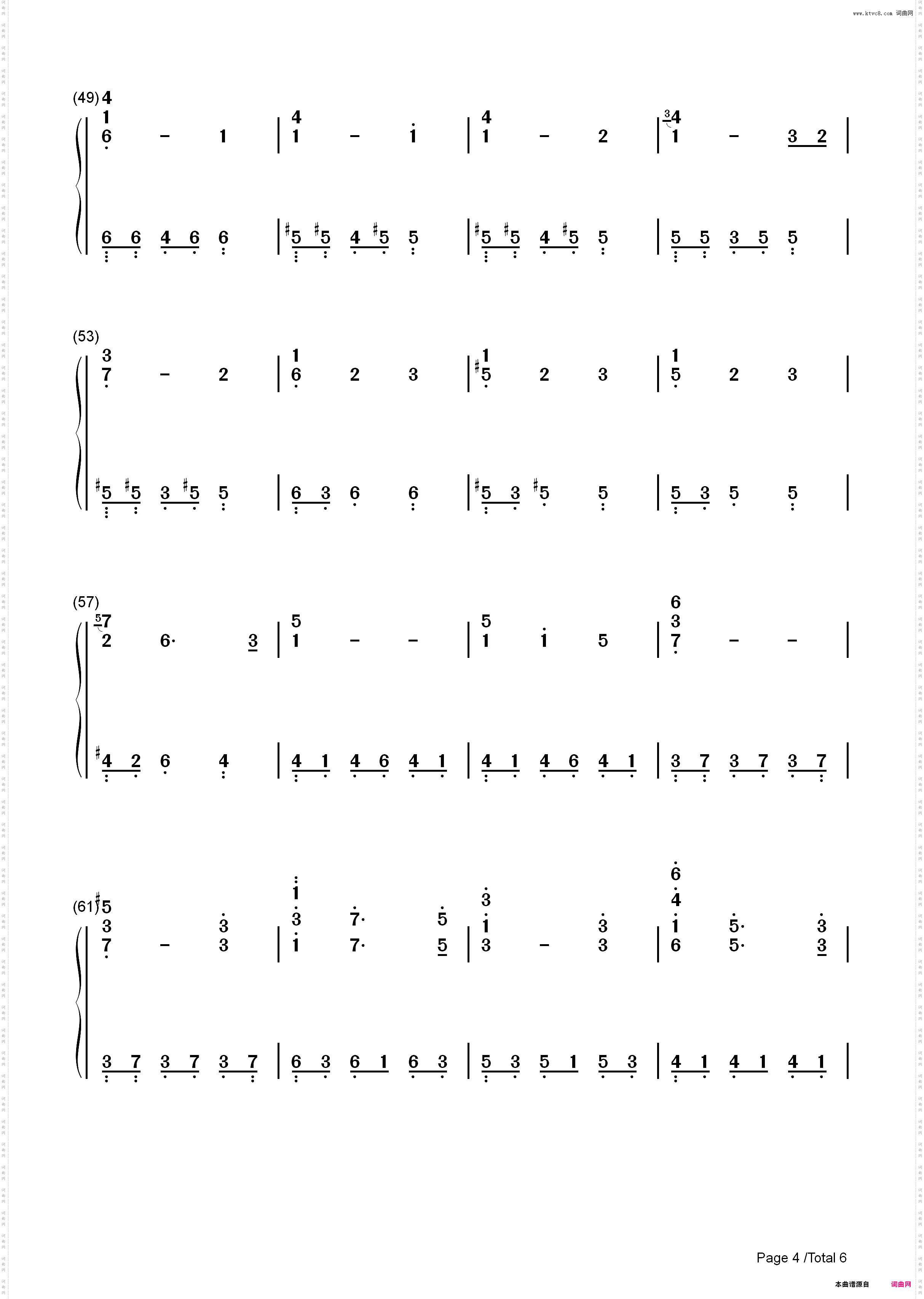 悲しみの向こうへ-SchoolDays ED_简谱版