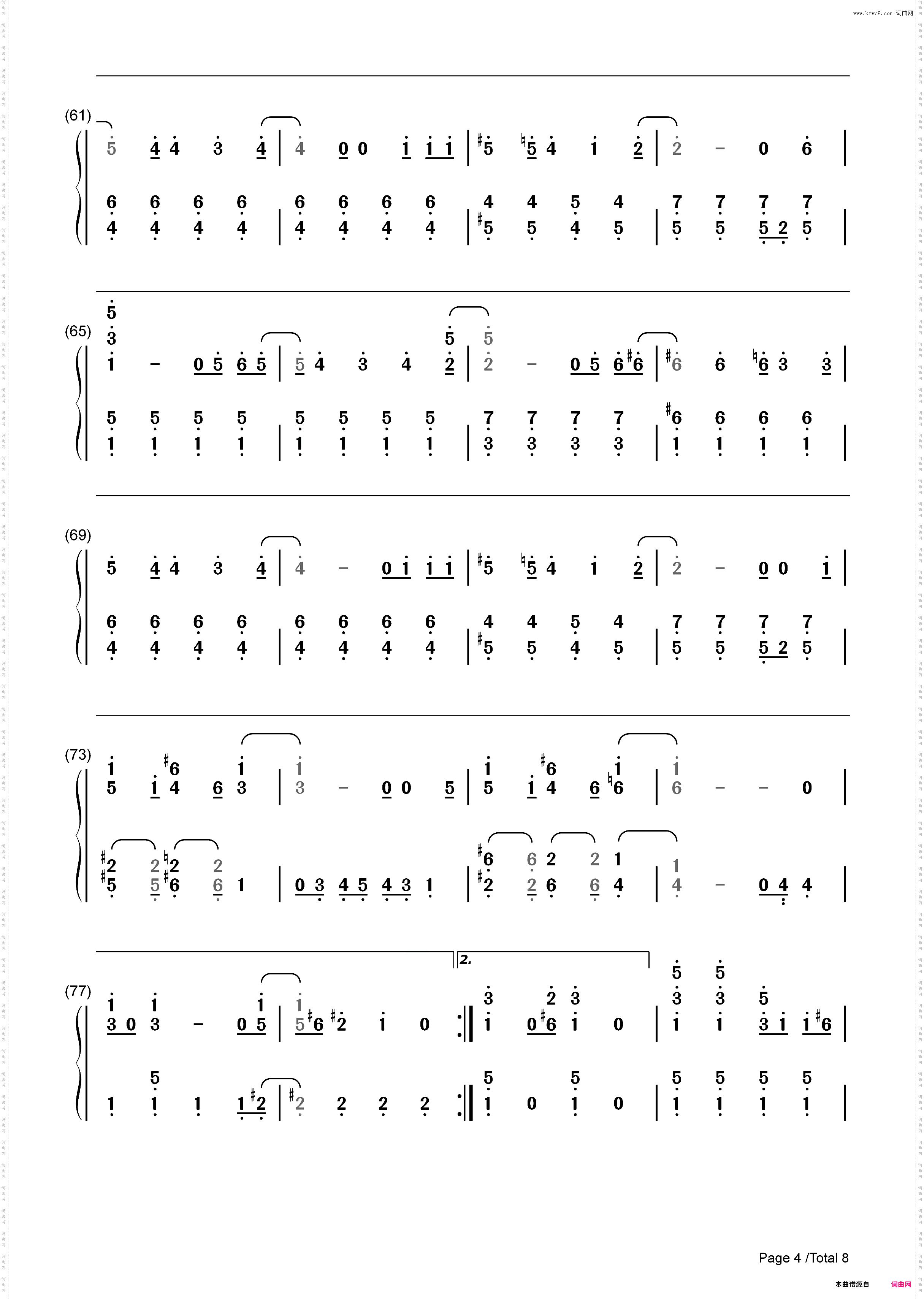 T·W·L-蜡笔小新OP14_简谱版