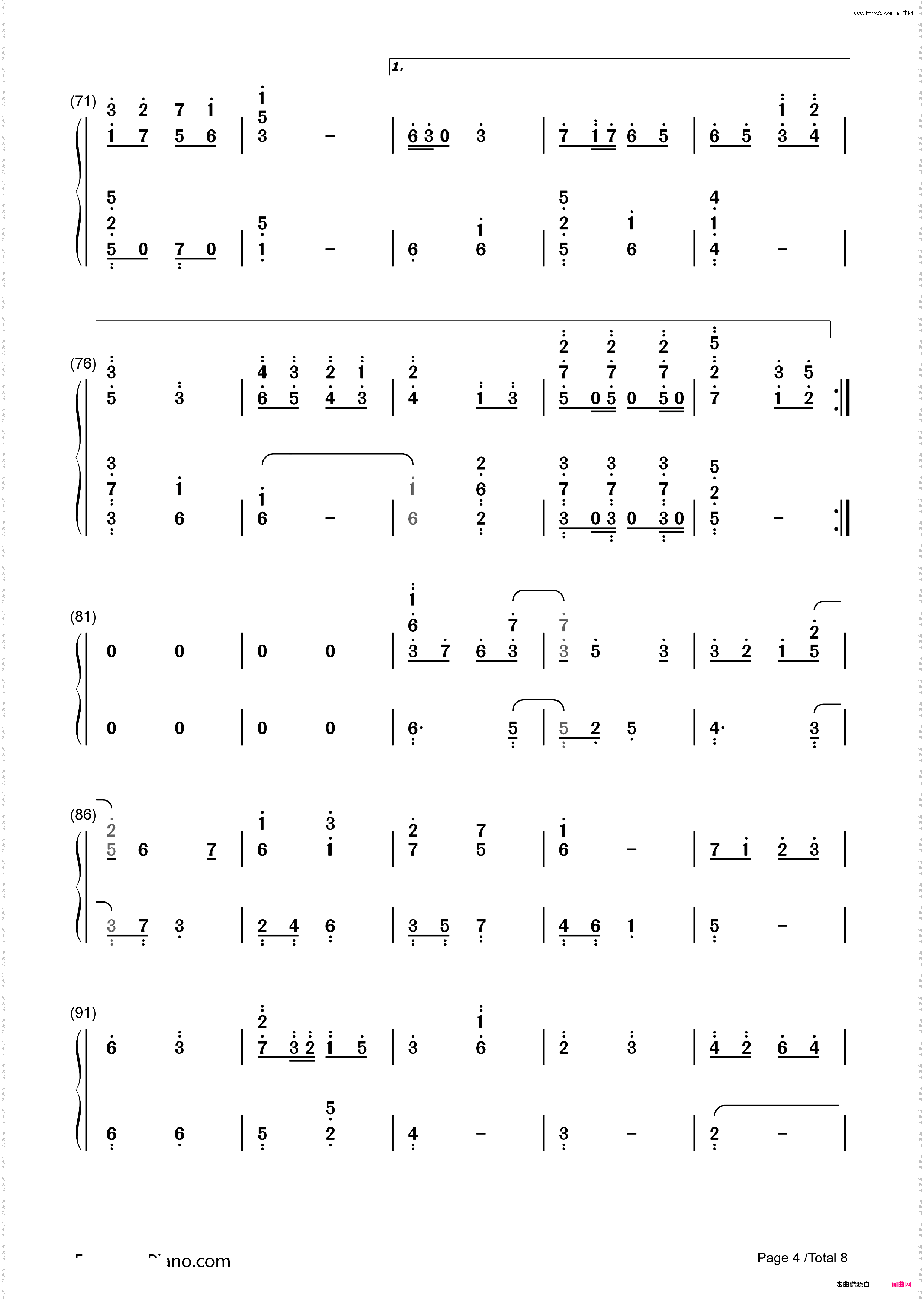 四季刻歌-IA_简谱版