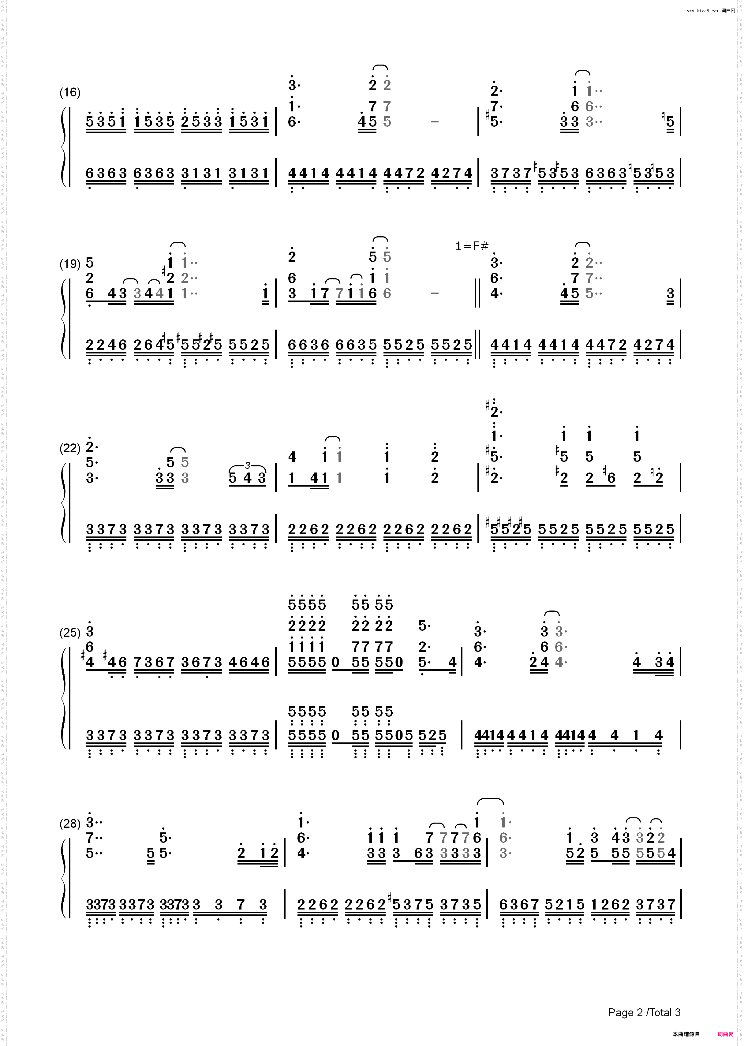 ハートリアライズ-野良神ED_简谱版