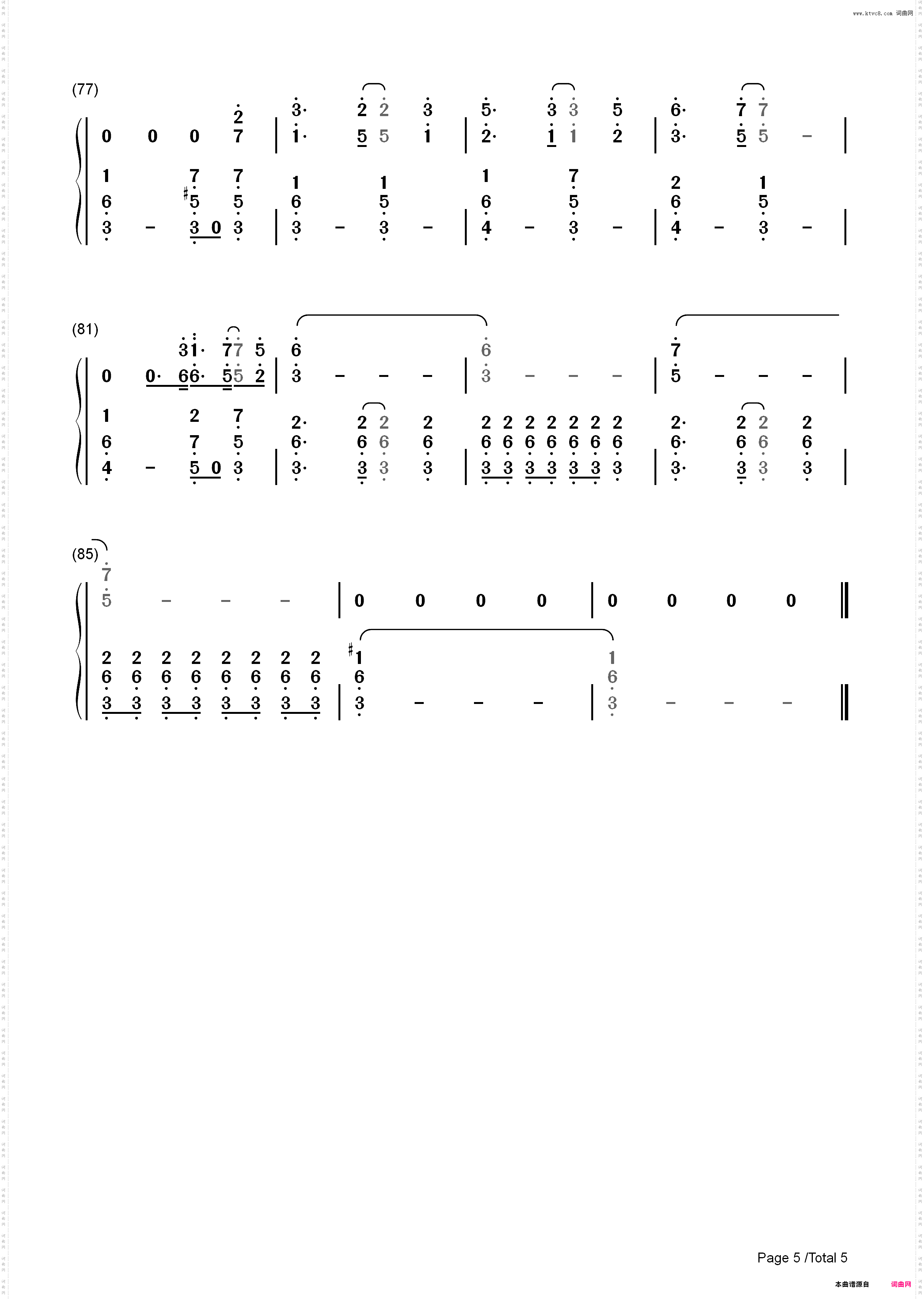 深海少女-初音ミク_简谱版