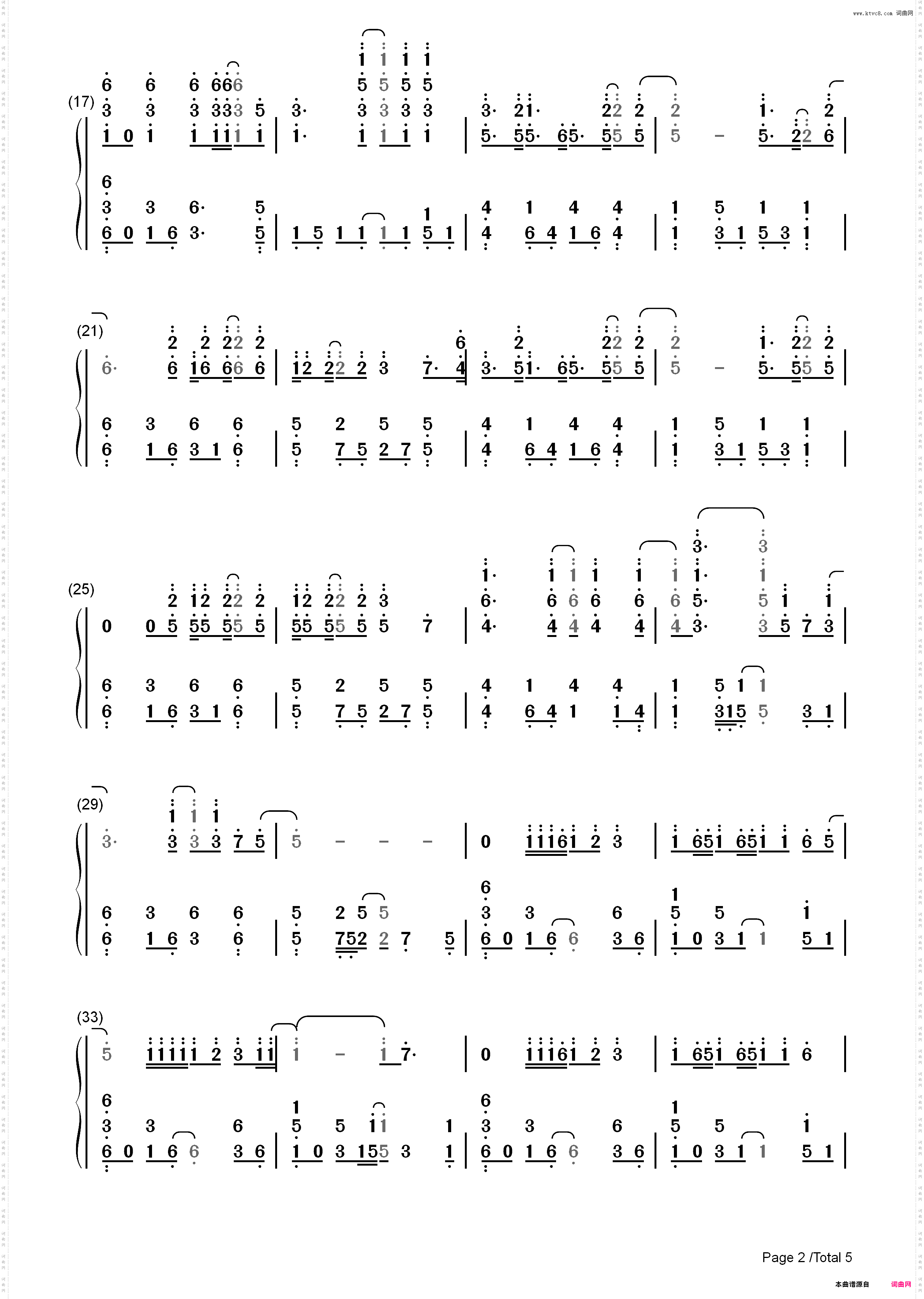 Smile-Avril Lavigne_简谱版