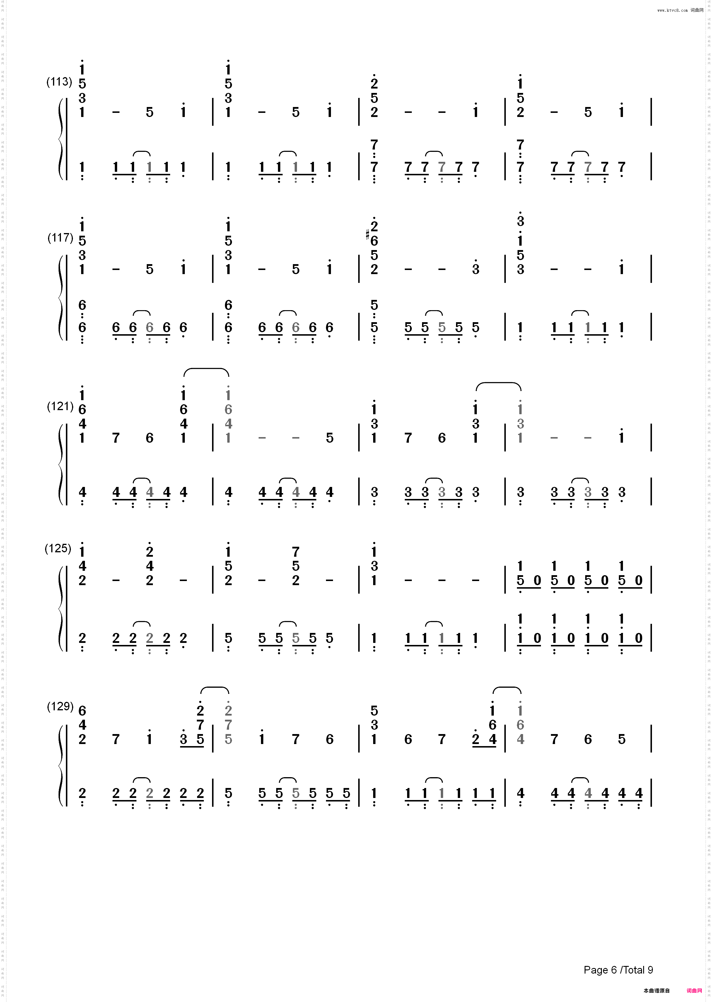 U&I-けいおん!OST-轻音少女 OST_简谱版