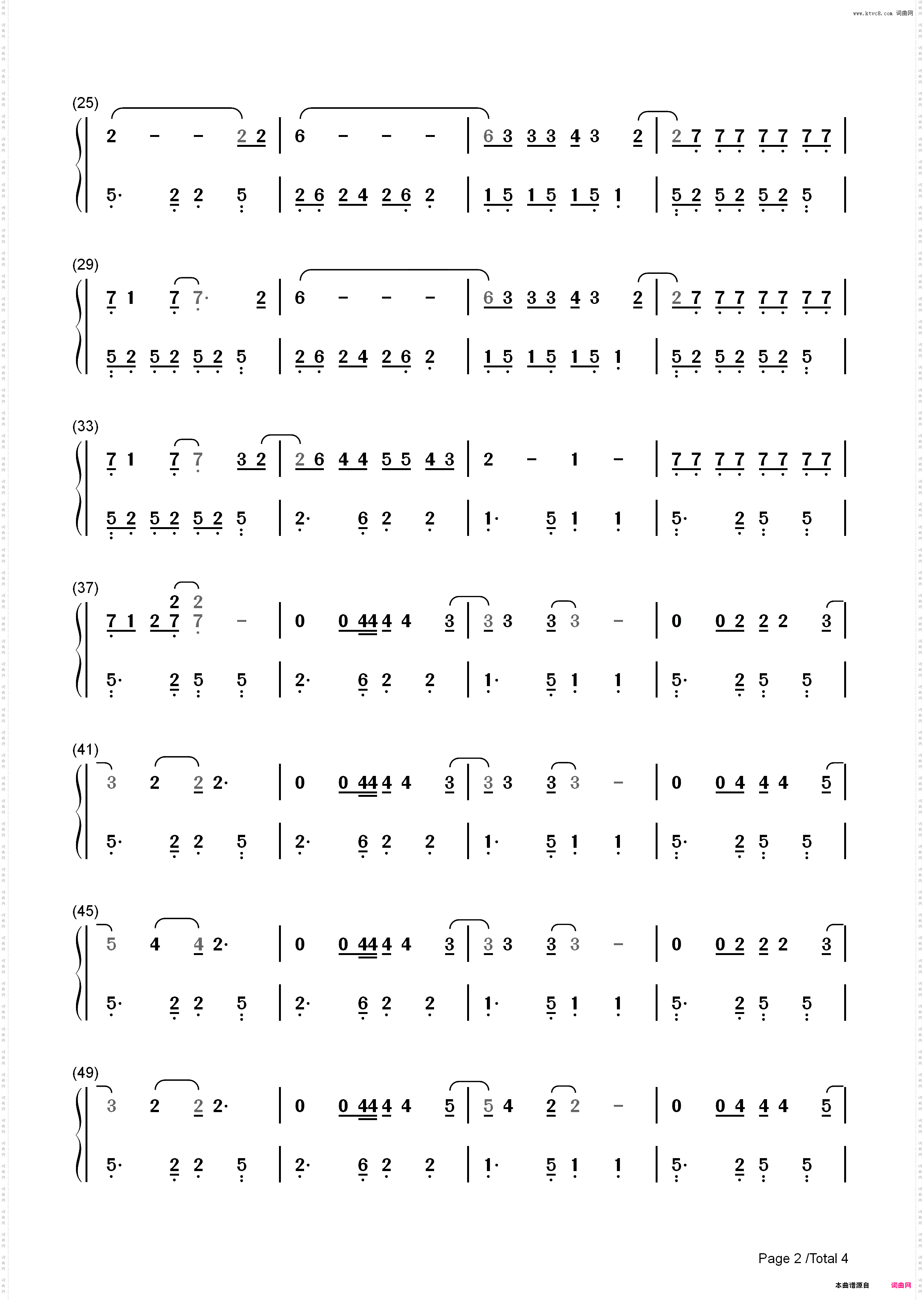 Wicked Game-Chris Isaak_简谱版