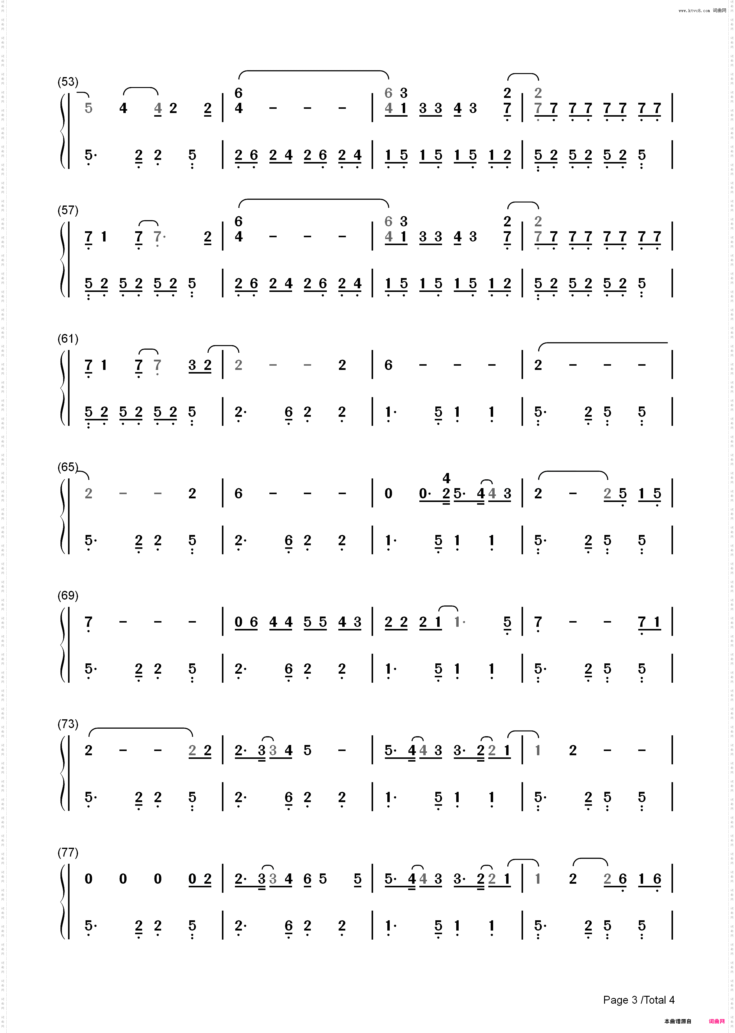 Wicked Game-Chris Isaak_简谱版