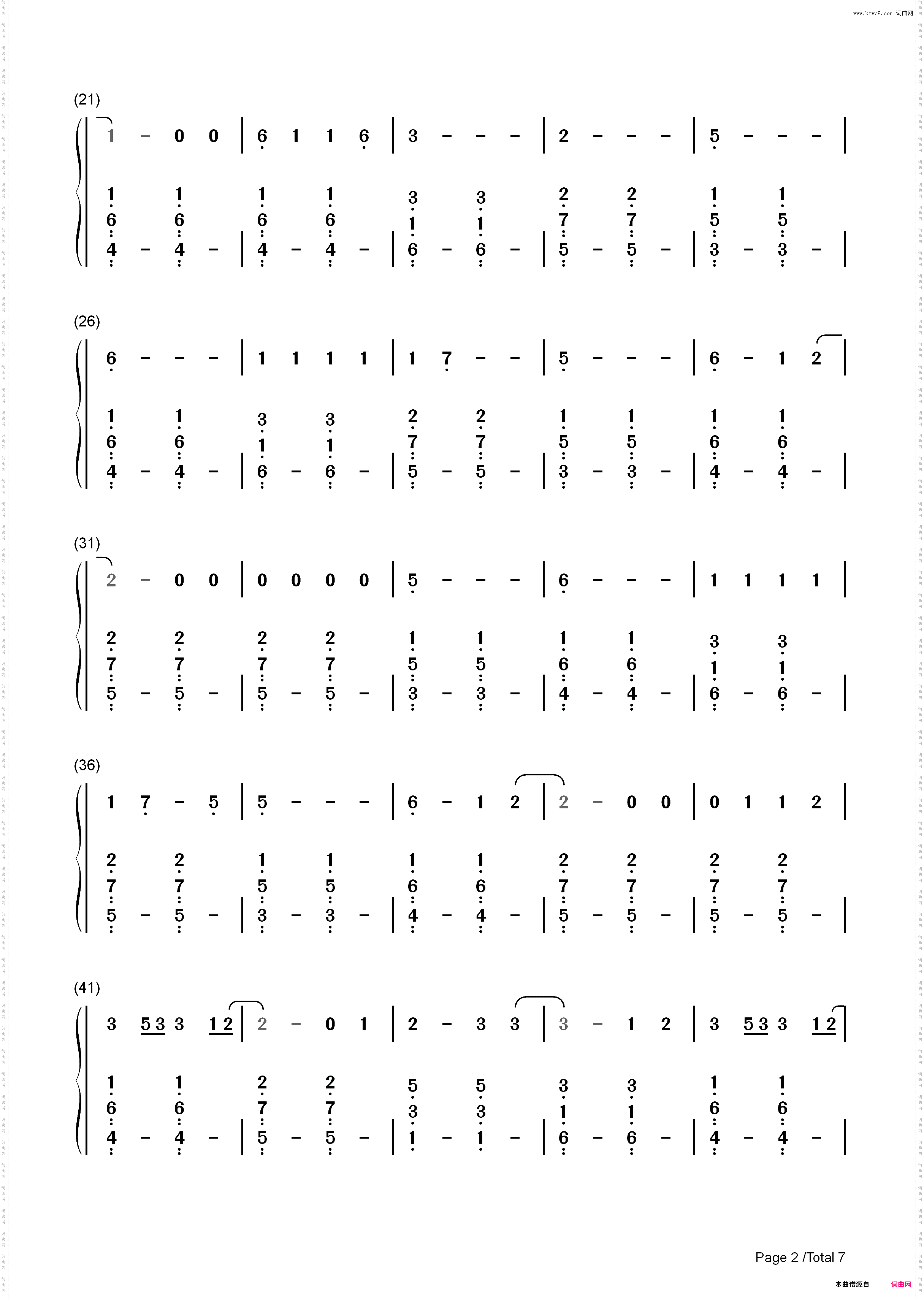 Irresistible-One Direction_简谱版