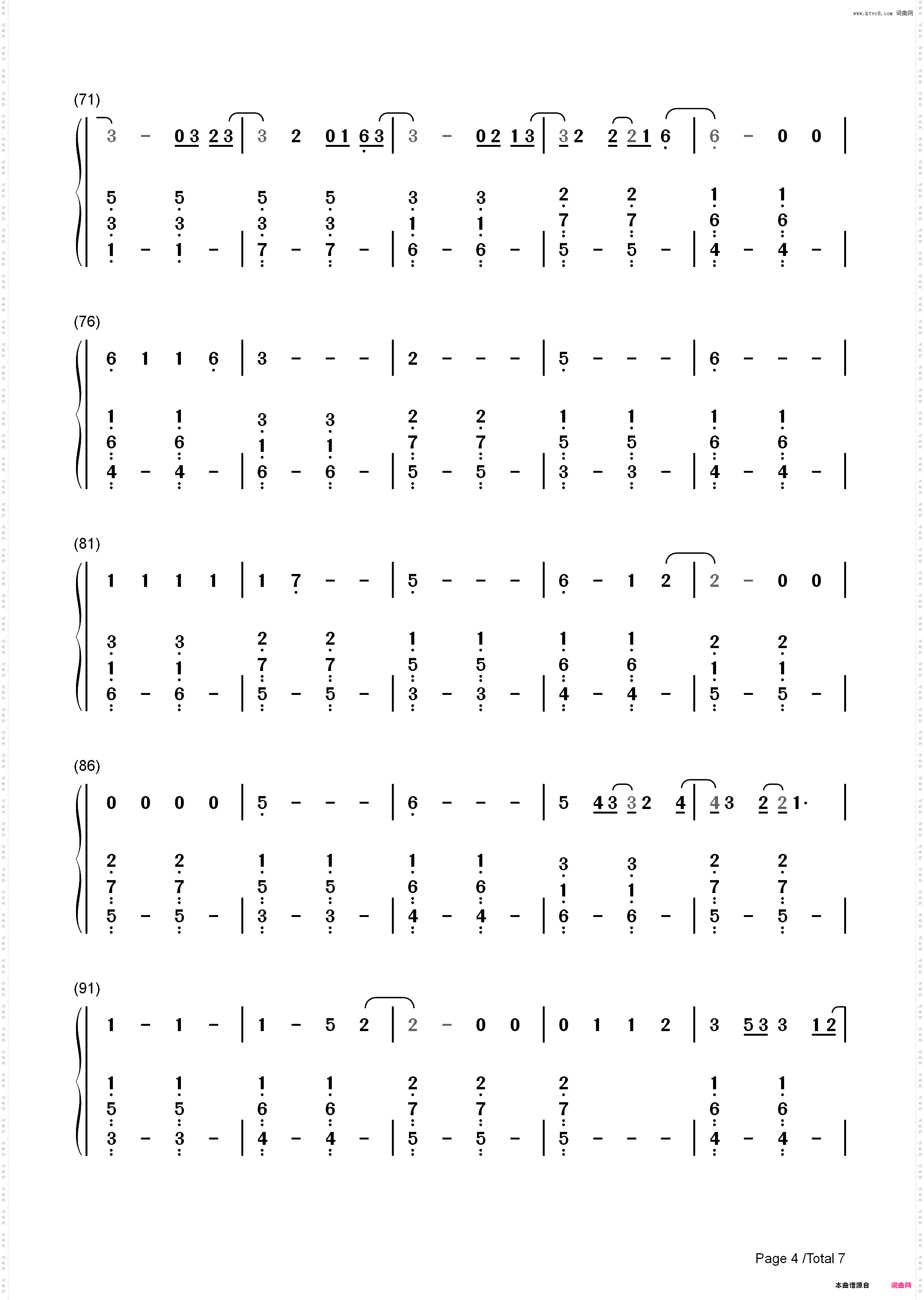 Irresistible-One Direction_简谱版