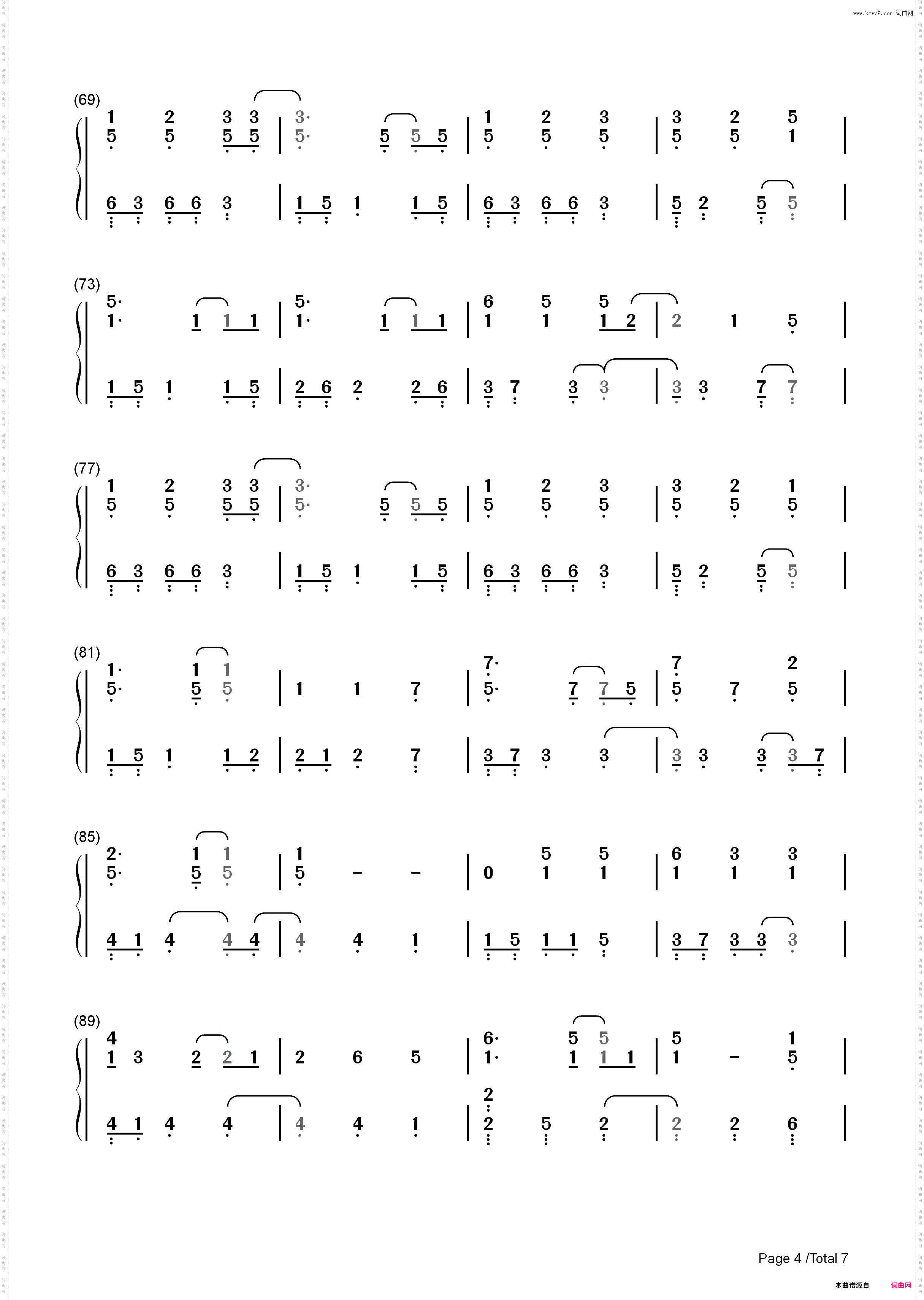 You and Me-Lifehouse_简谱版