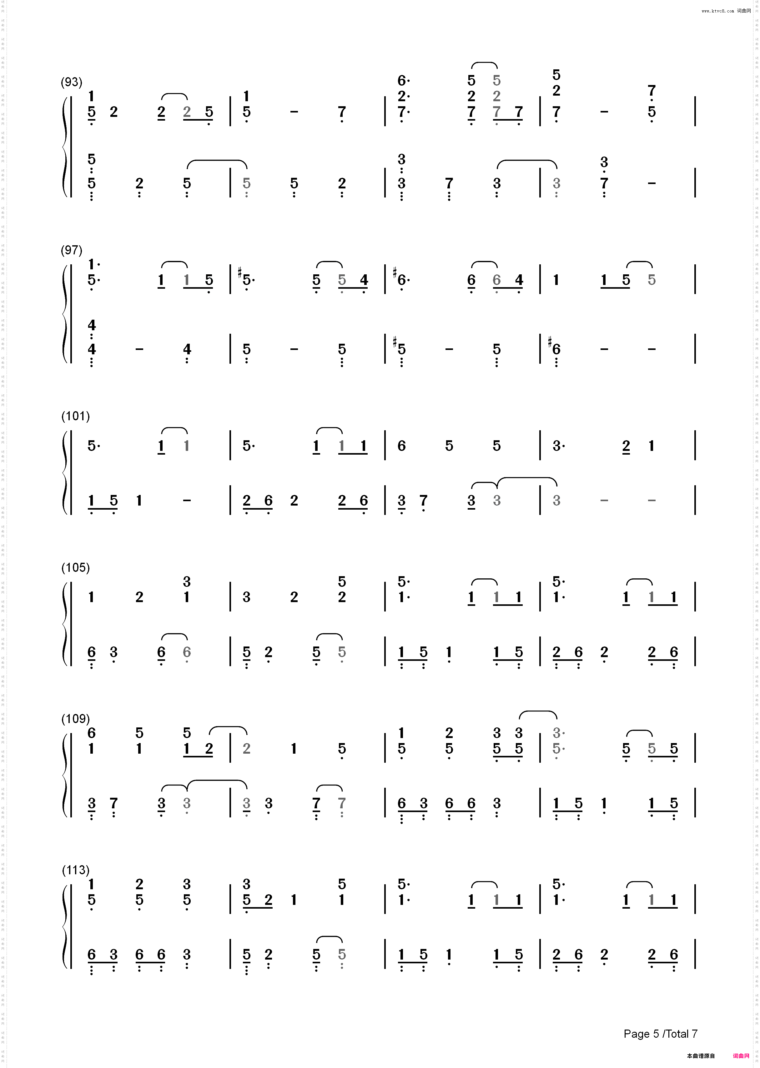 You and Me-Lifehouse_简谱版
