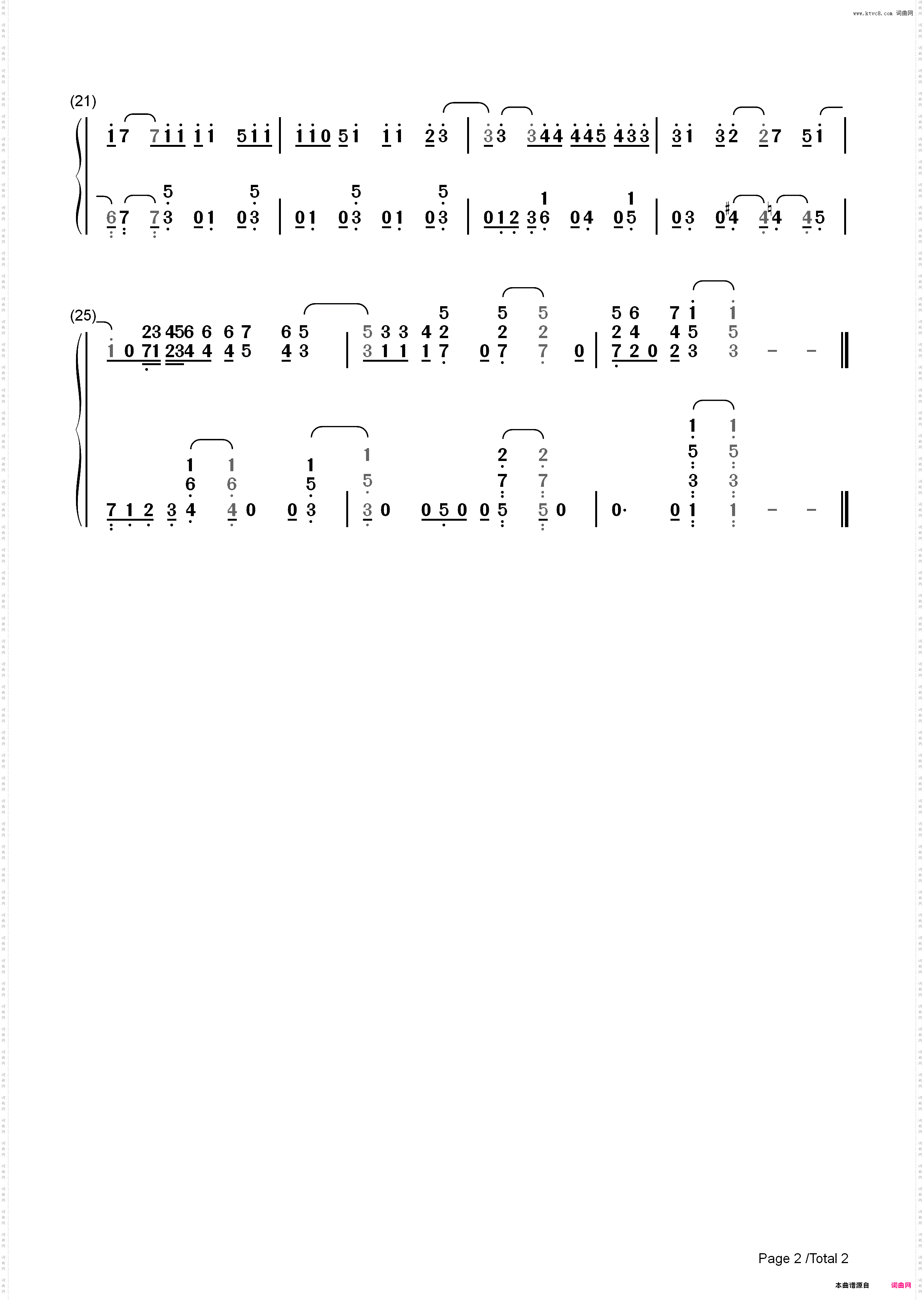 まわる地球ロンド-ヘタリア The Beautiful World主題歌_简谱版