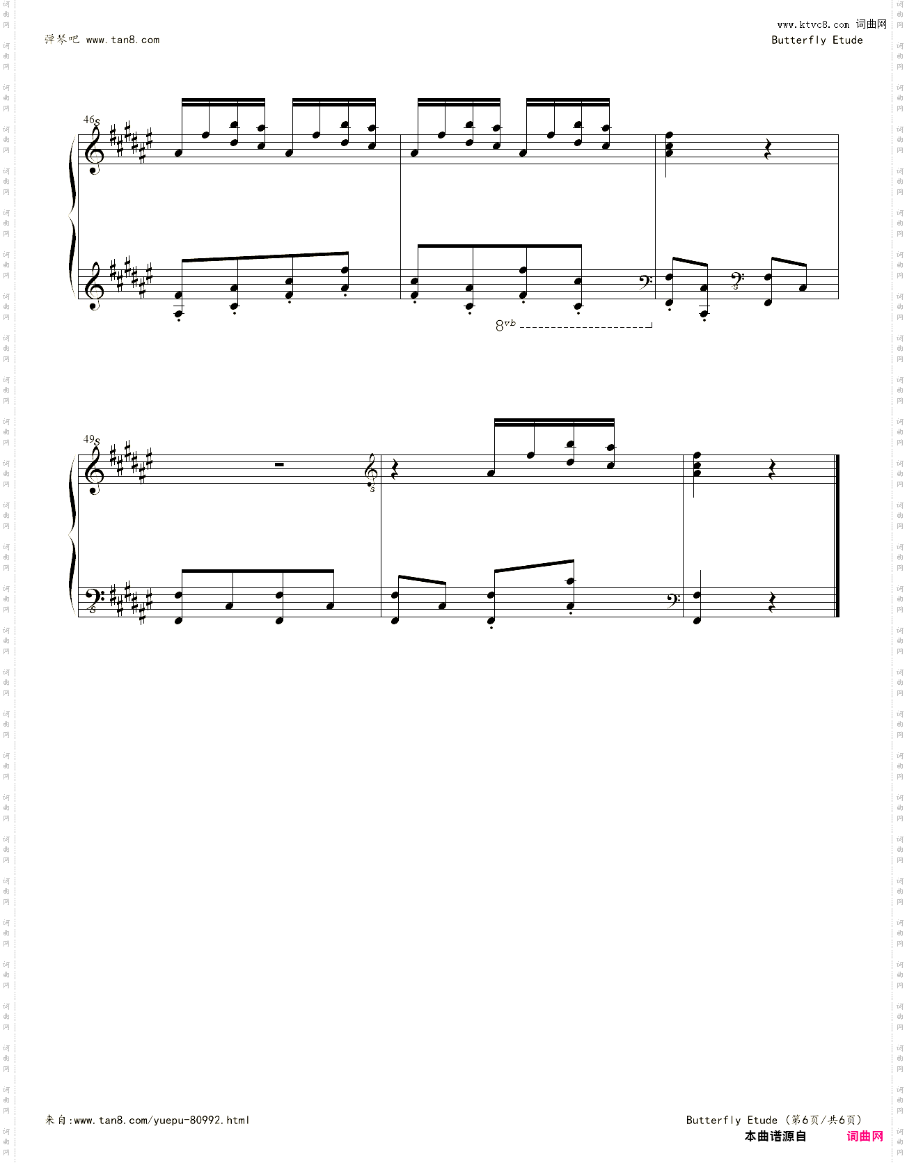 Butterfly Etude 25 # IX