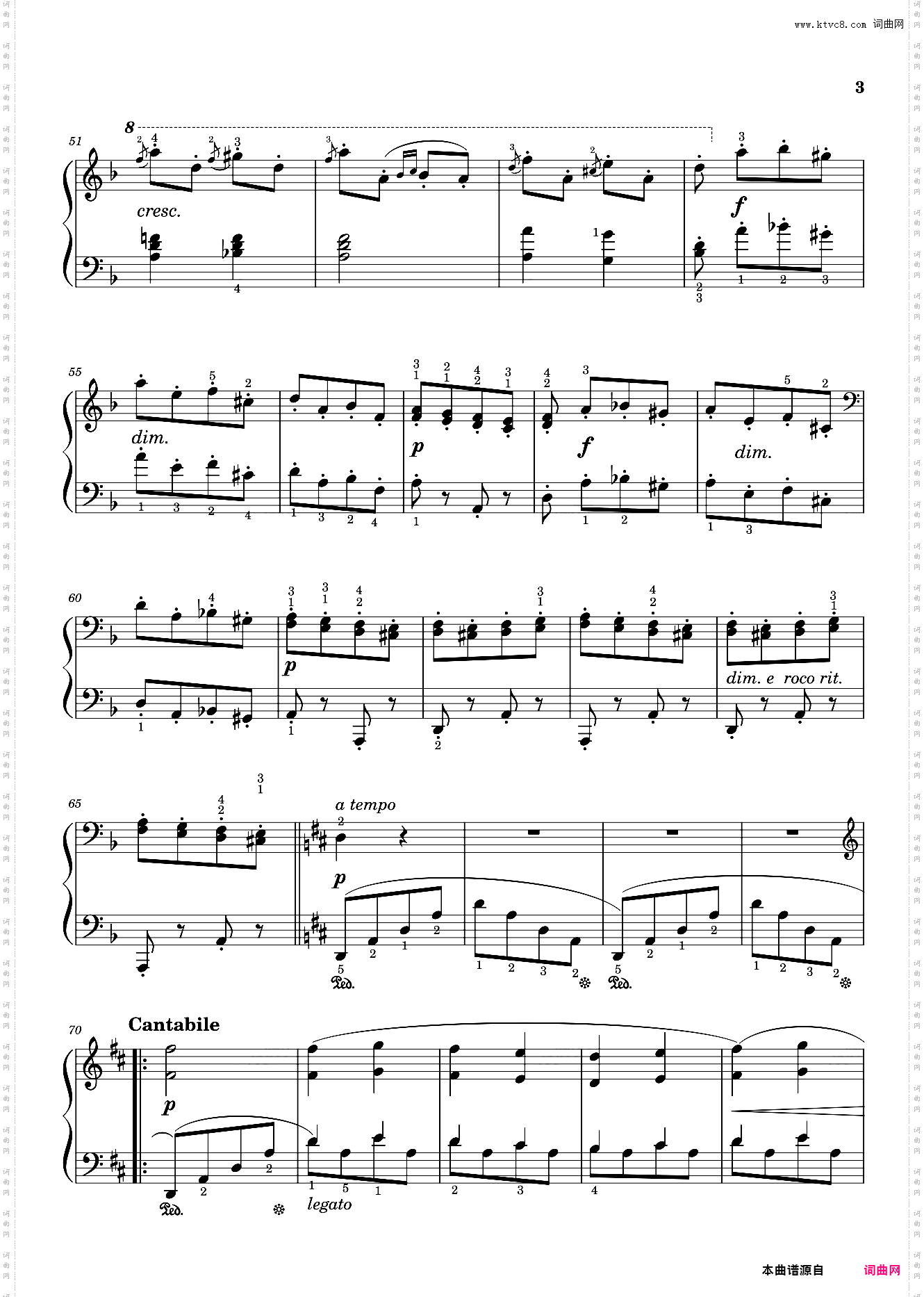 étude Op· 105 No· 7 Feu Follet