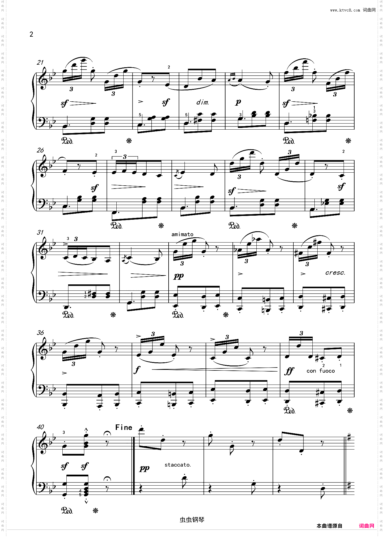 Op·109 No·15 练习曲
