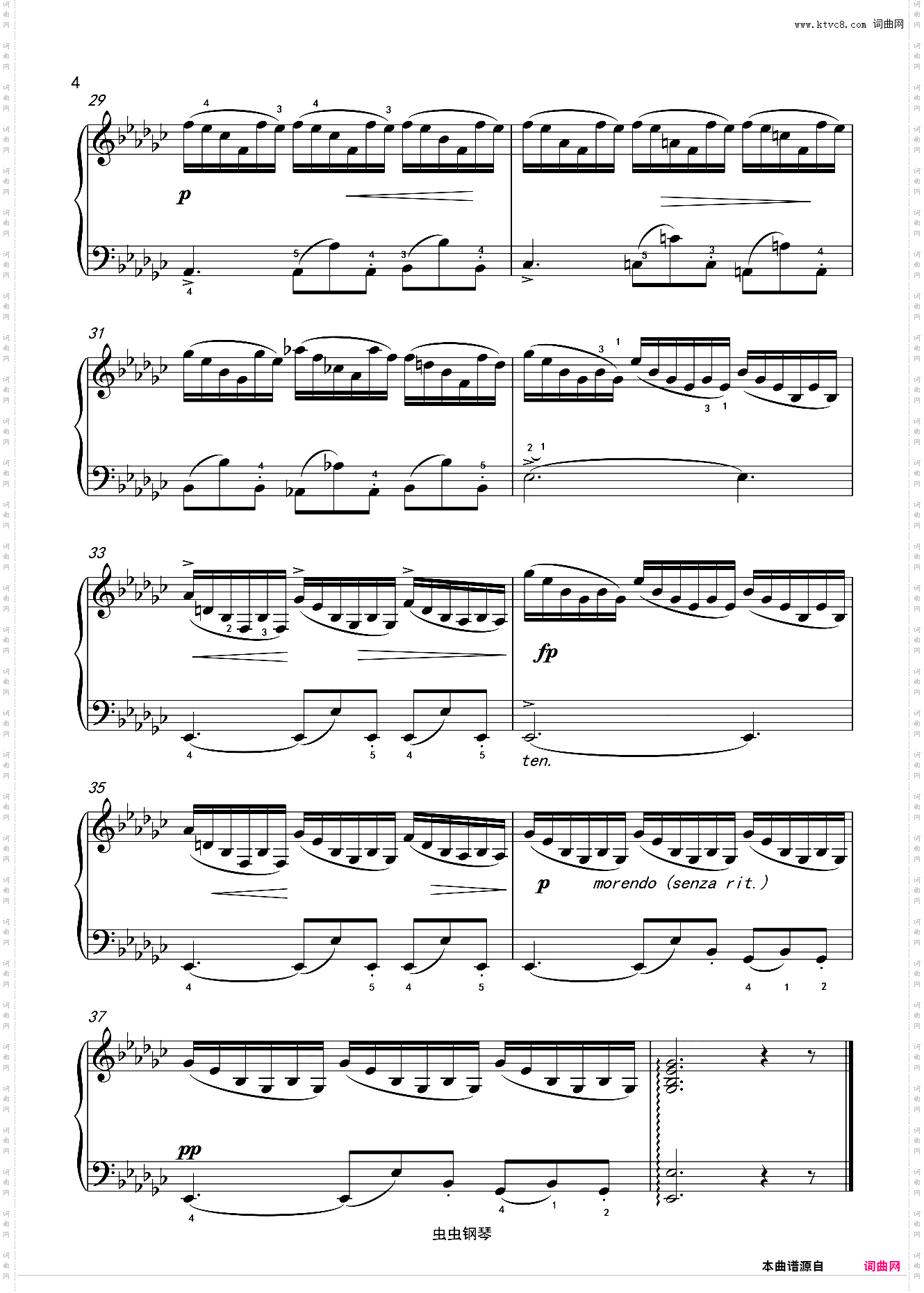 《钢琴练习曲60首》No·31