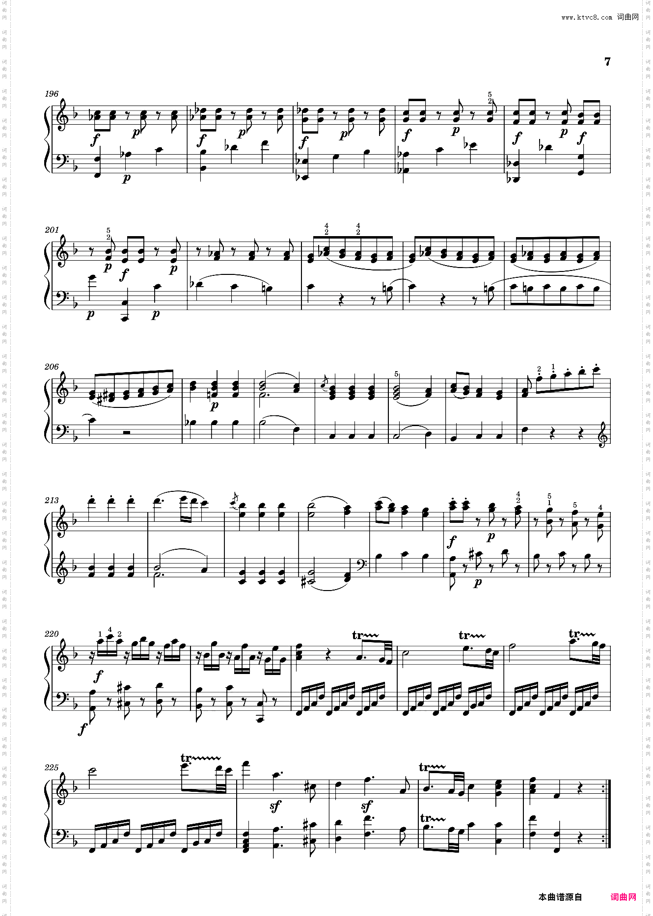 莫扎特第十二钢琴奏鸣曲 Sonata No· 12, 1st Movement K· 332