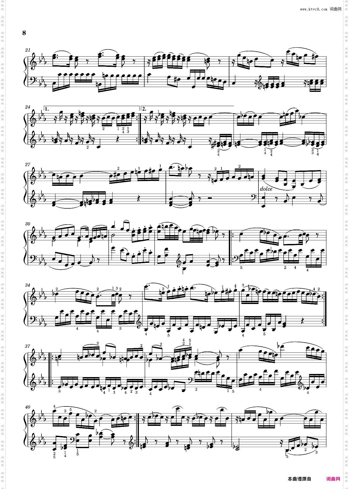 莫扎特第十七钢琴奏鸣曲 Sonata No· 17, 2nd Movement K· 570