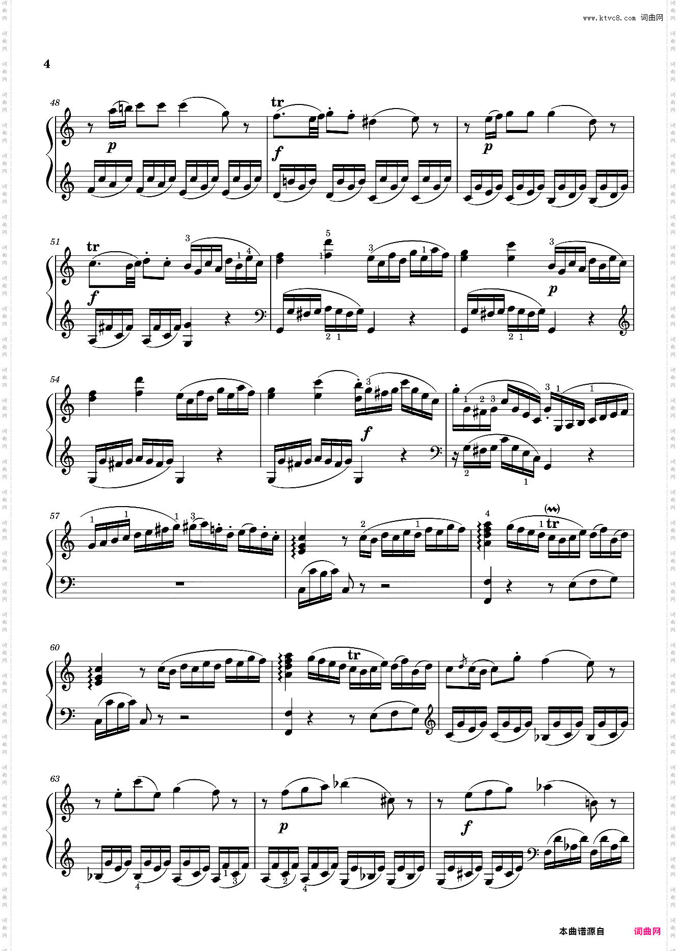 莫扎特第一钢琴奏鸣曲 Sonata No· 1, 1st Movement K· 279