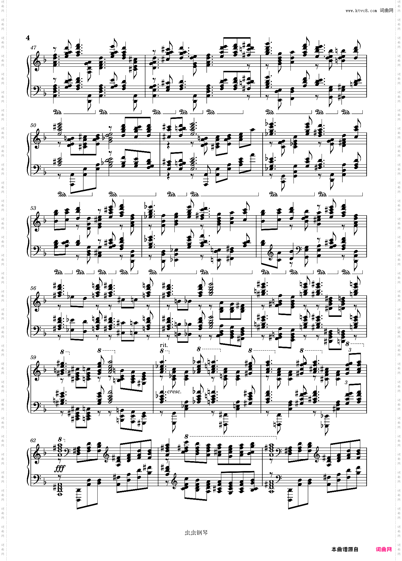 Ossia Cadenza from Rachmaninoff's concerto no·3 in d minor, op·30
