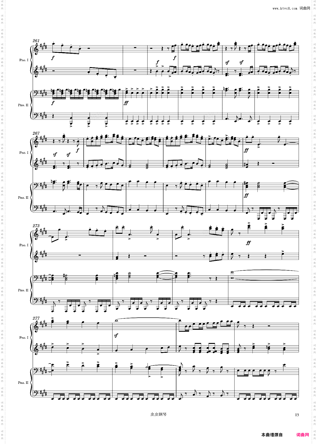 Mendelssohn Overture from A Midsummer's Night Dream Incidental Music, Op· 61, Arr· for 2 pianos
