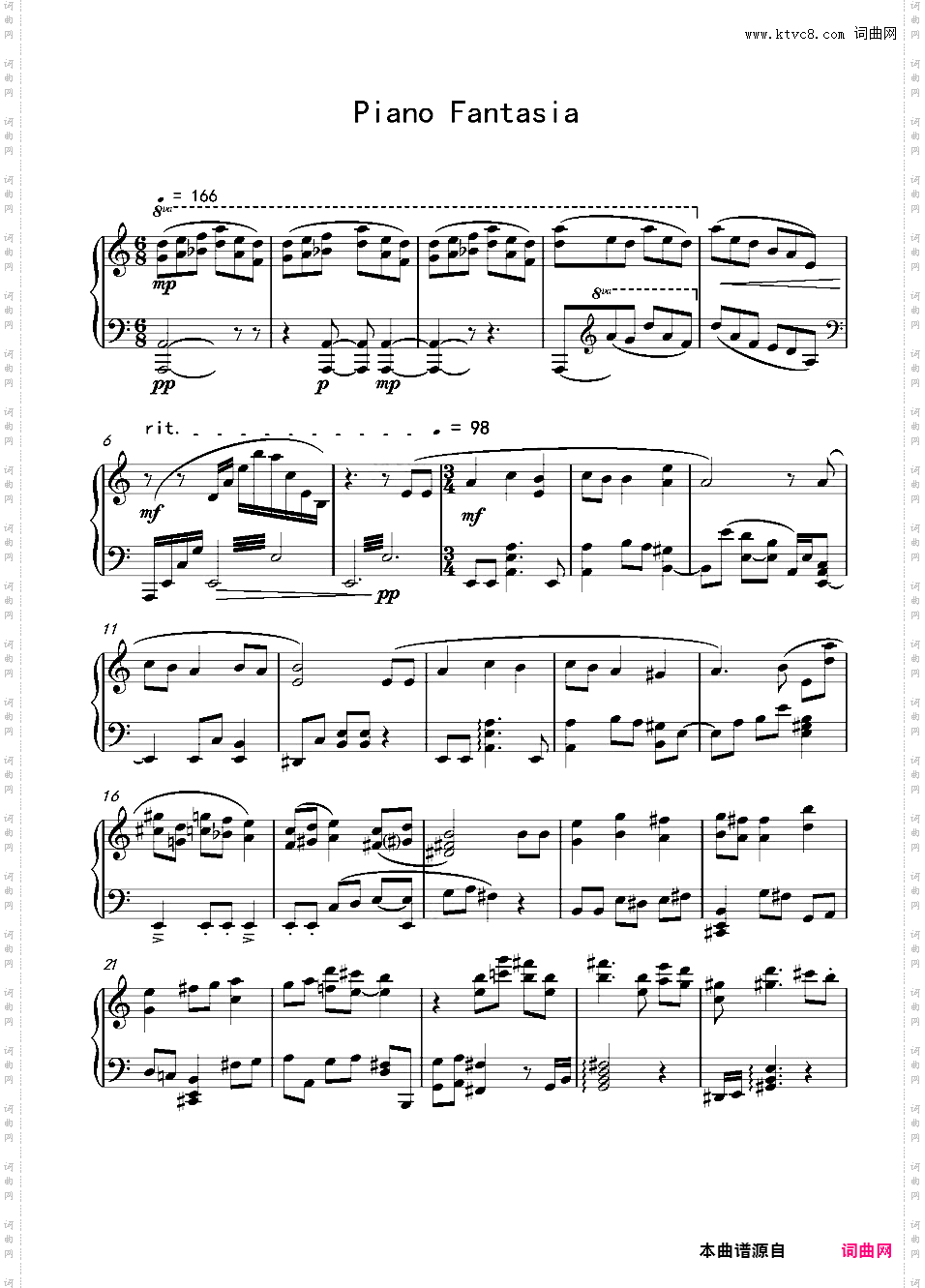 Piano Fantasia