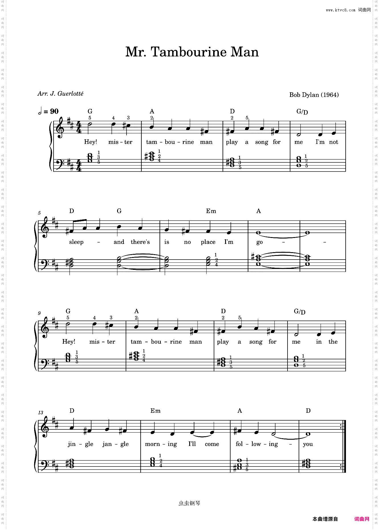 Mr· Tambourine Man-Bob Dylan