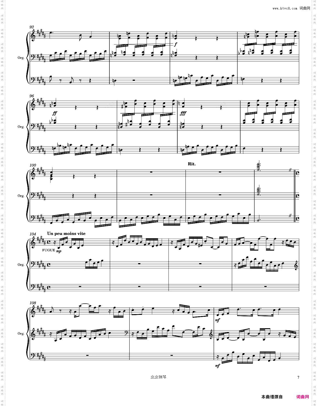 Dupré Prelude & Fugue I in B-Major, Op· 7