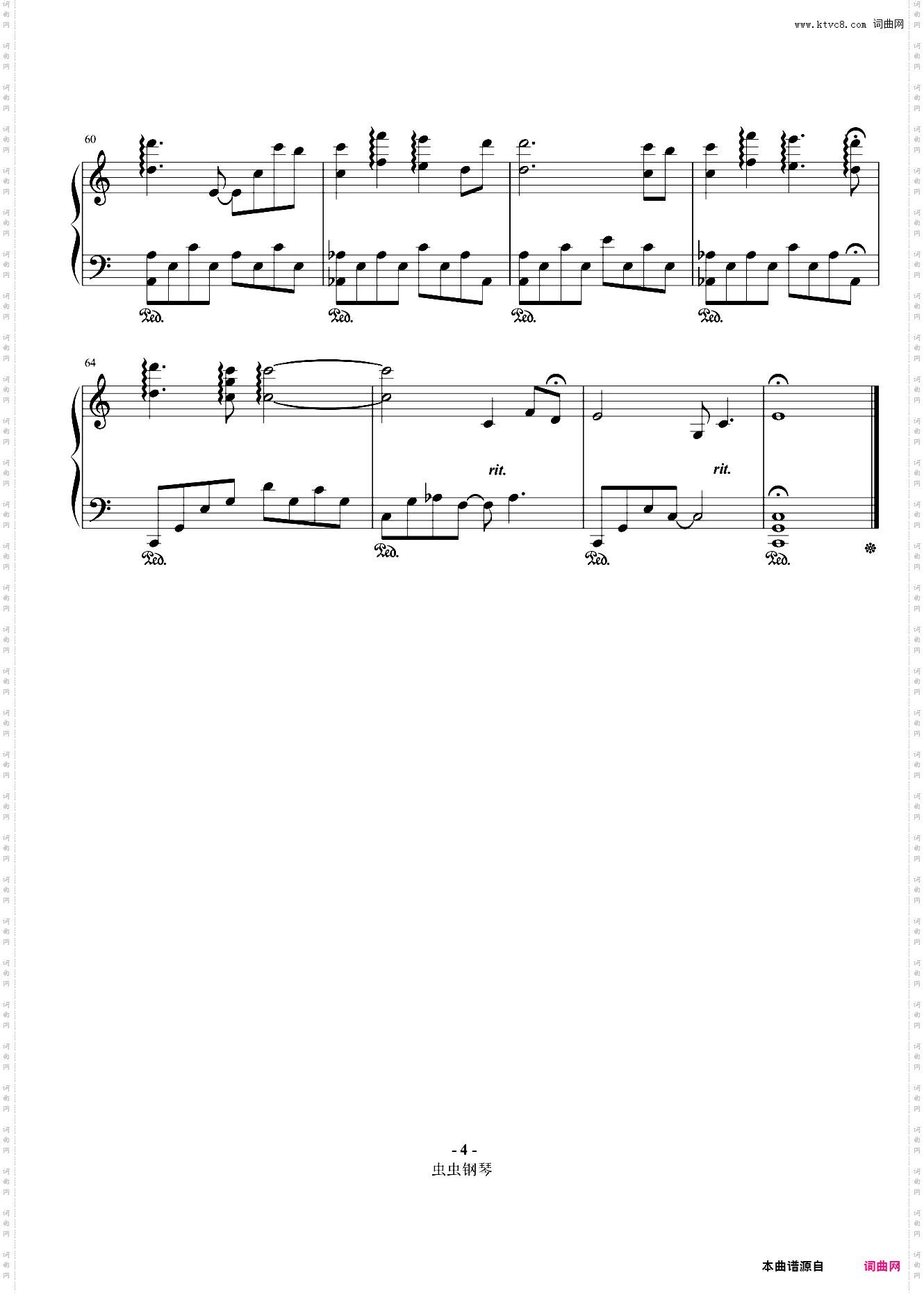 Serenade In D-Flat李闰珉 钢琴谱
