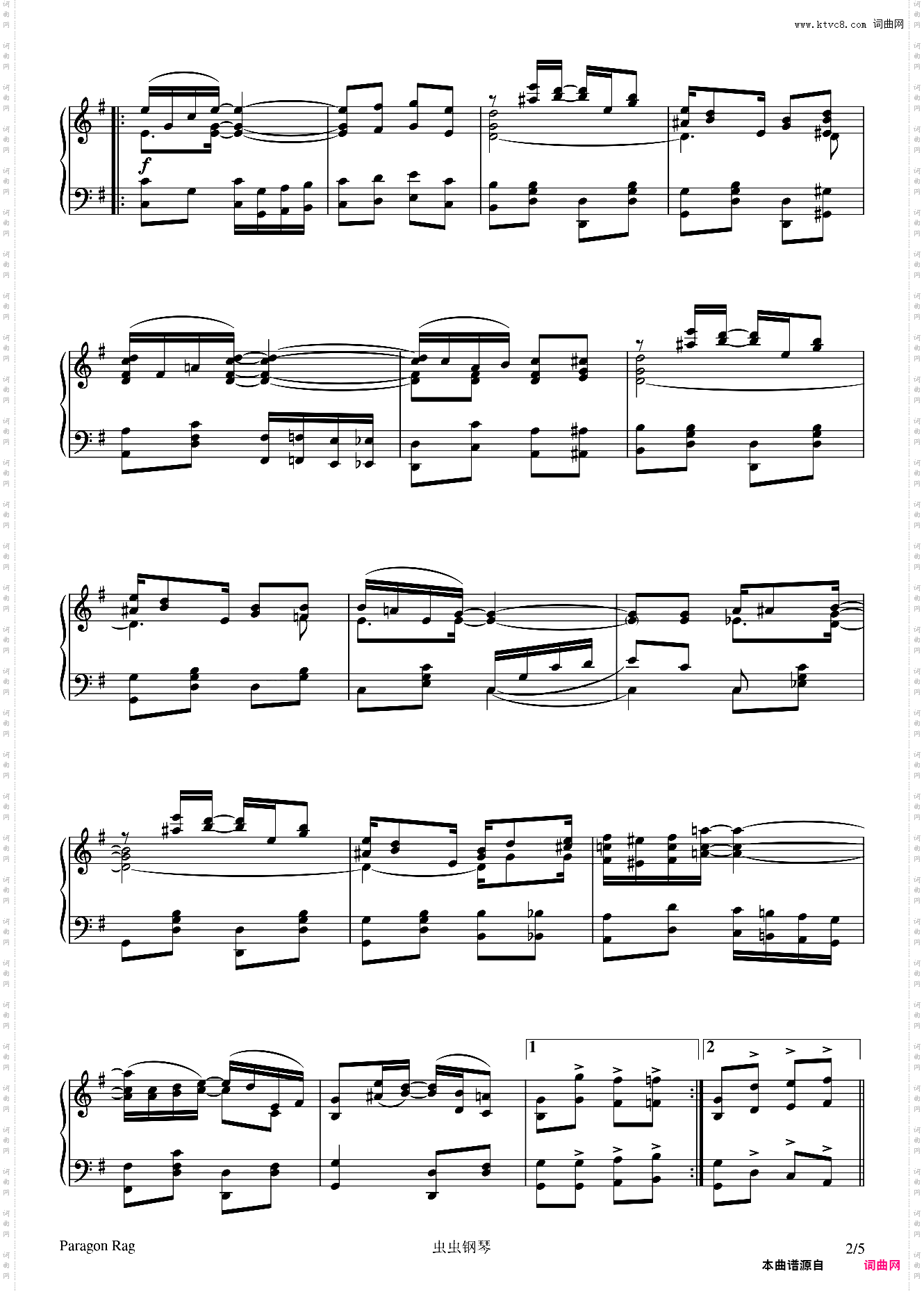 Paragon Rag - Scott Joplin - 1909