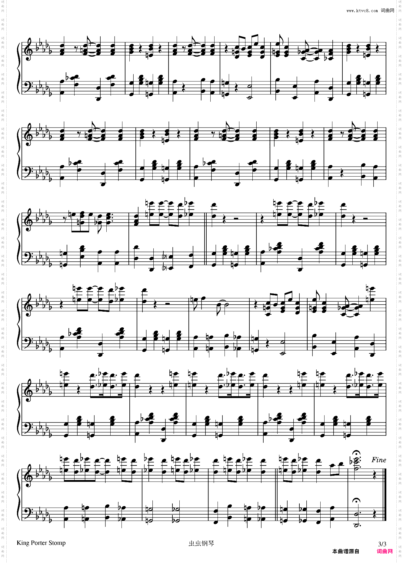 King Porter Stomp - Jelly Roll Morton - Melrose edition