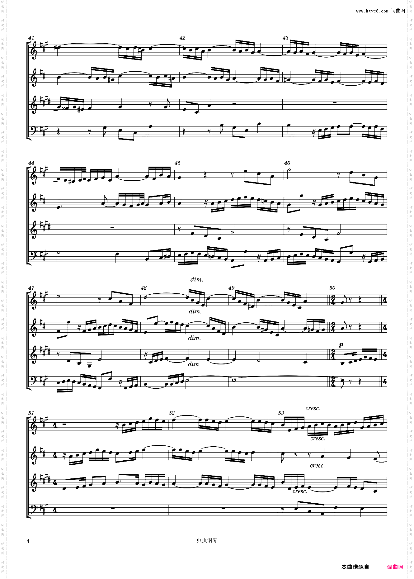 Saint Sa?ns: Fugue in A major, Op· 52, No 5,2