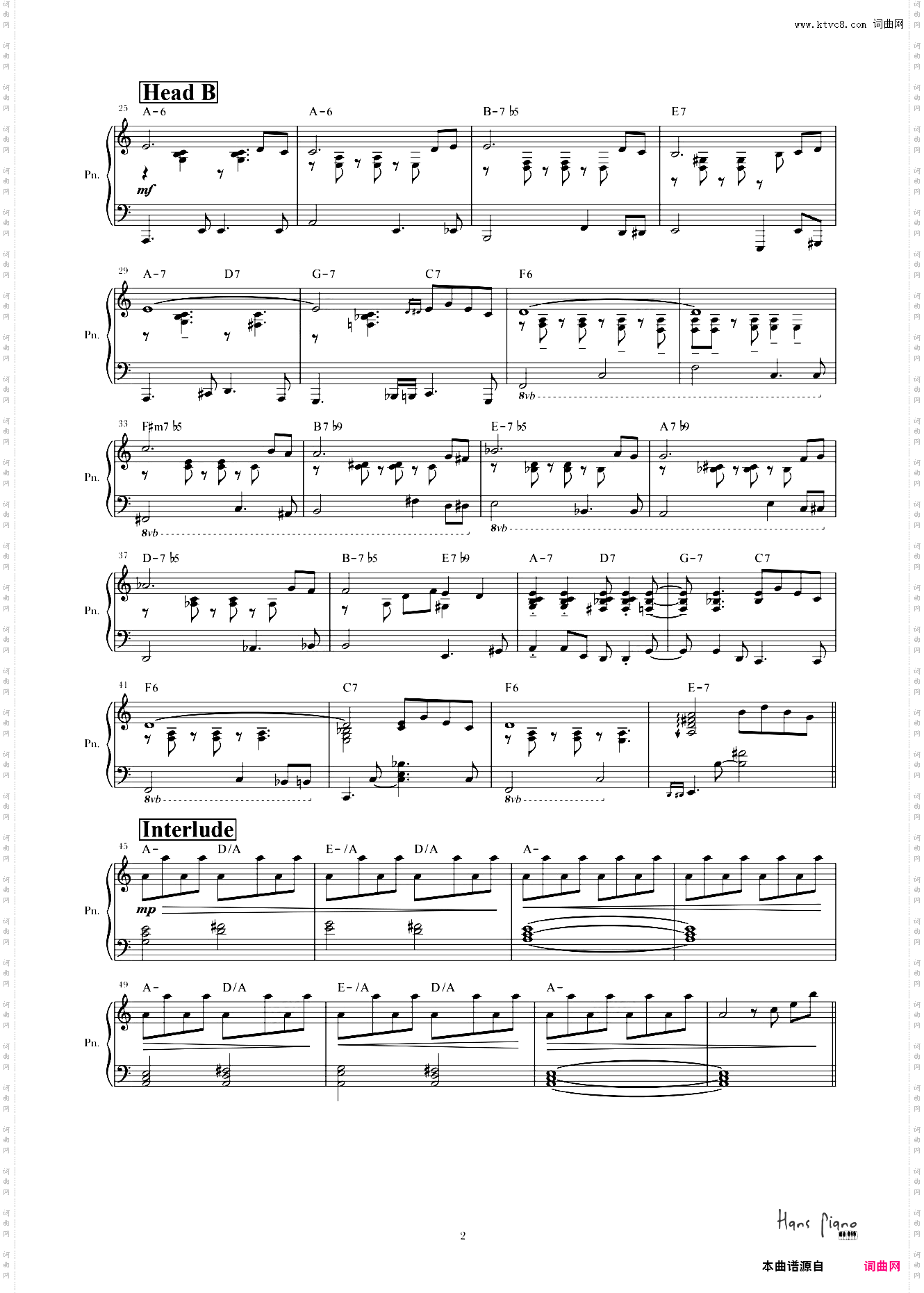 Gentle Rain【免费】【爵士标准曲】泽大大 Hans piano
