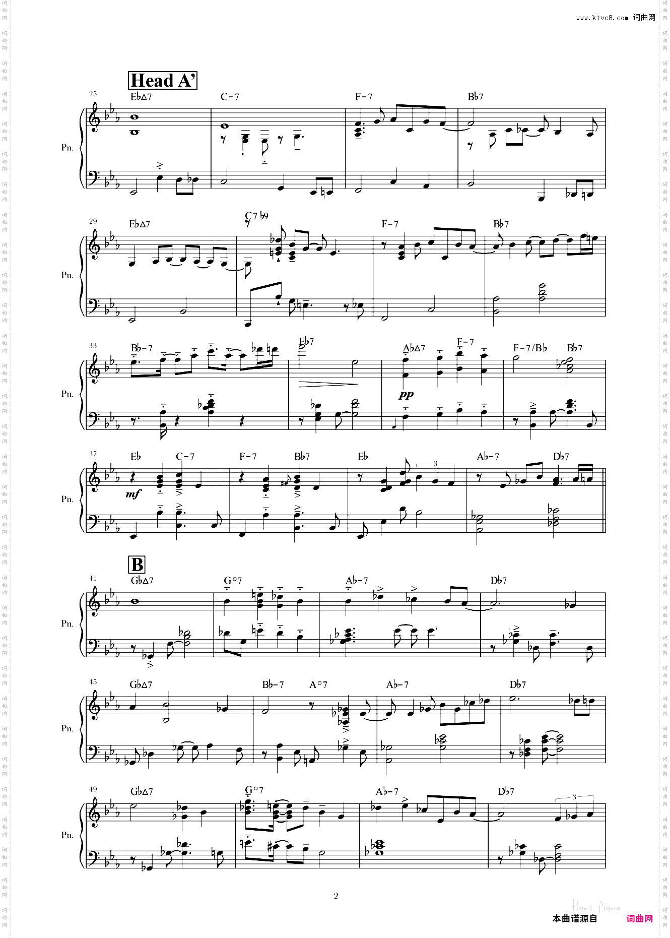 The Way You Look Tonight【免费】【爵士标准曲】泽大大 Hans piano