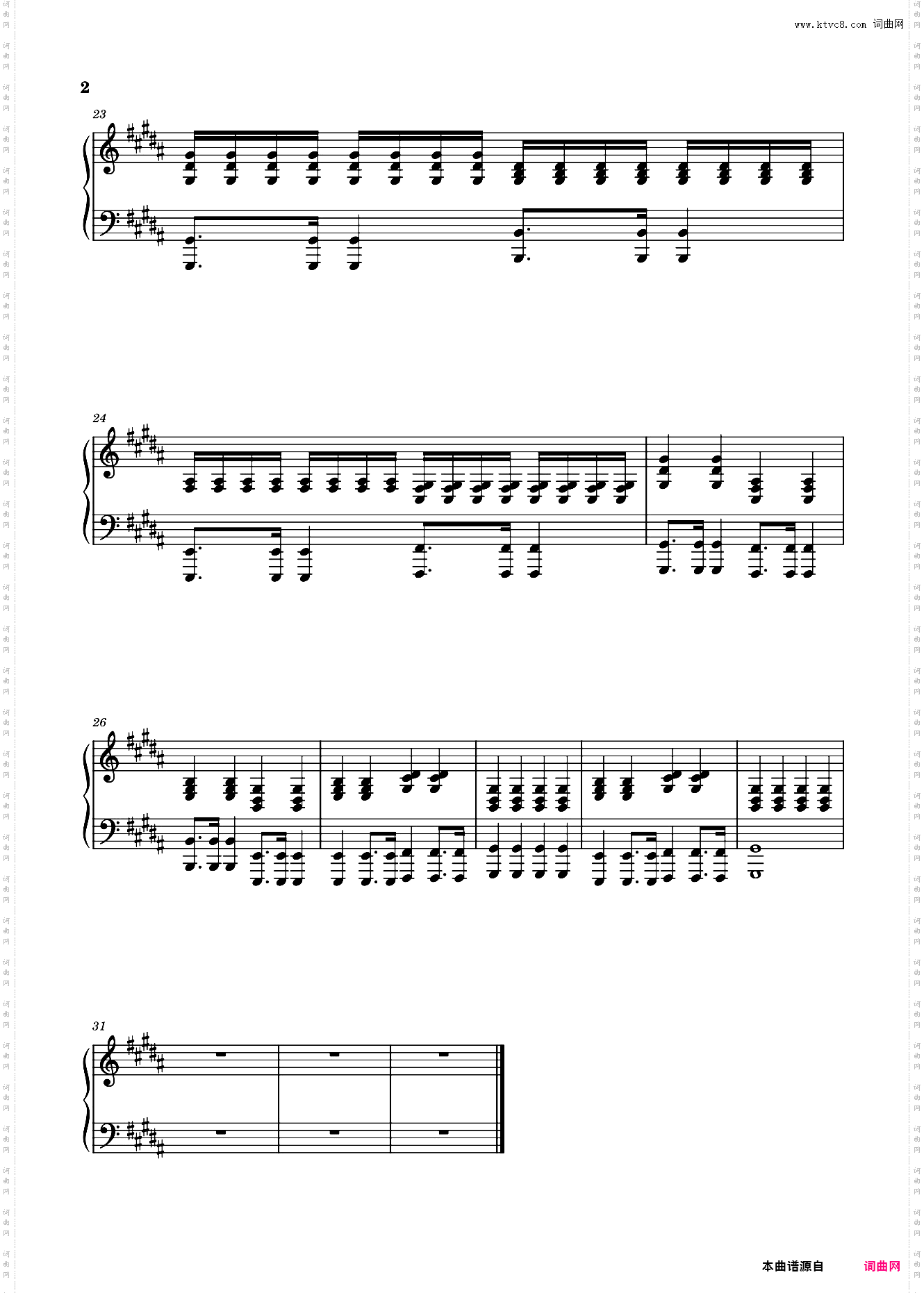 孤勇者-陈奕迅 极简弹唱谱