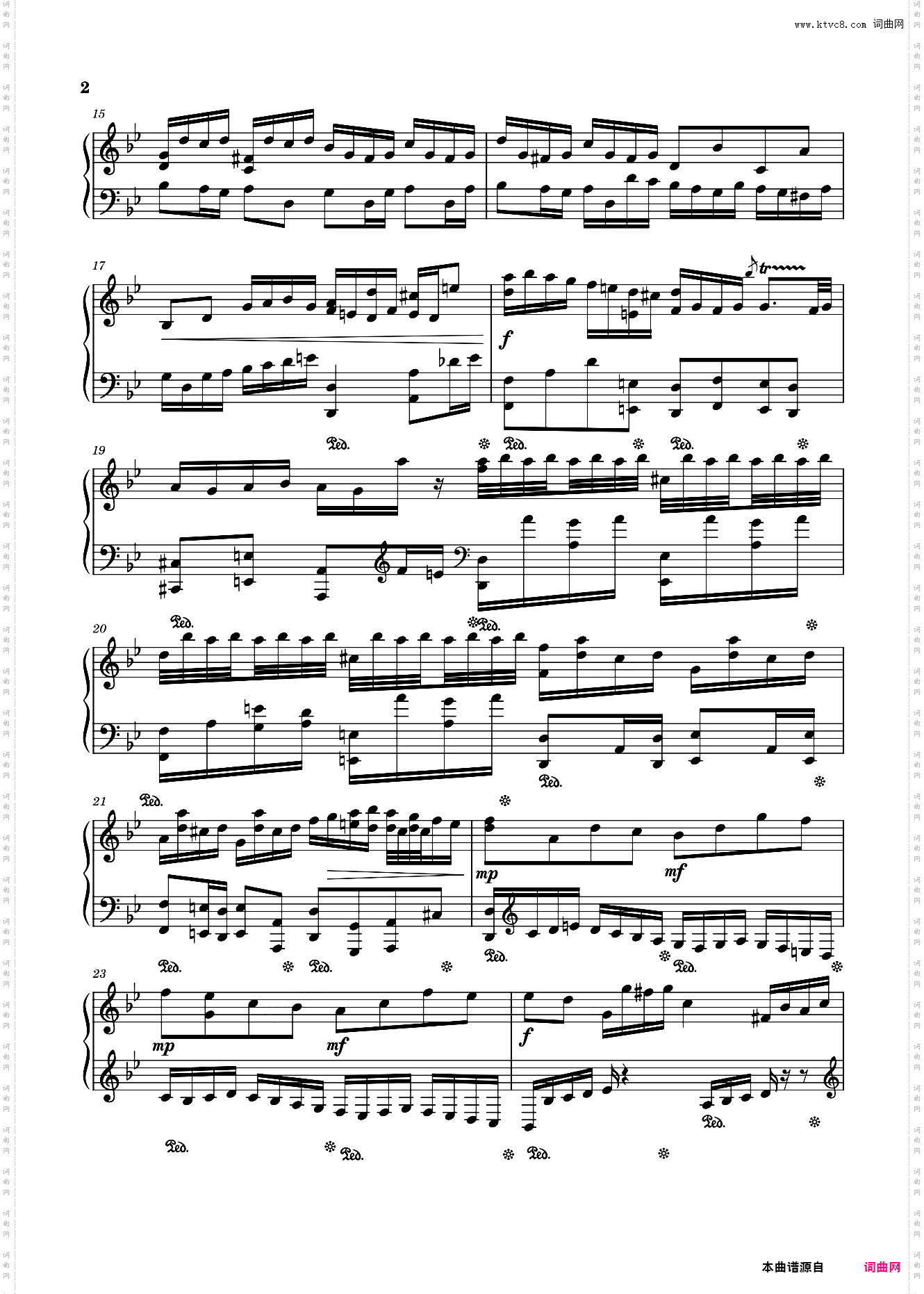 G小调赋格BWV578 巴赫