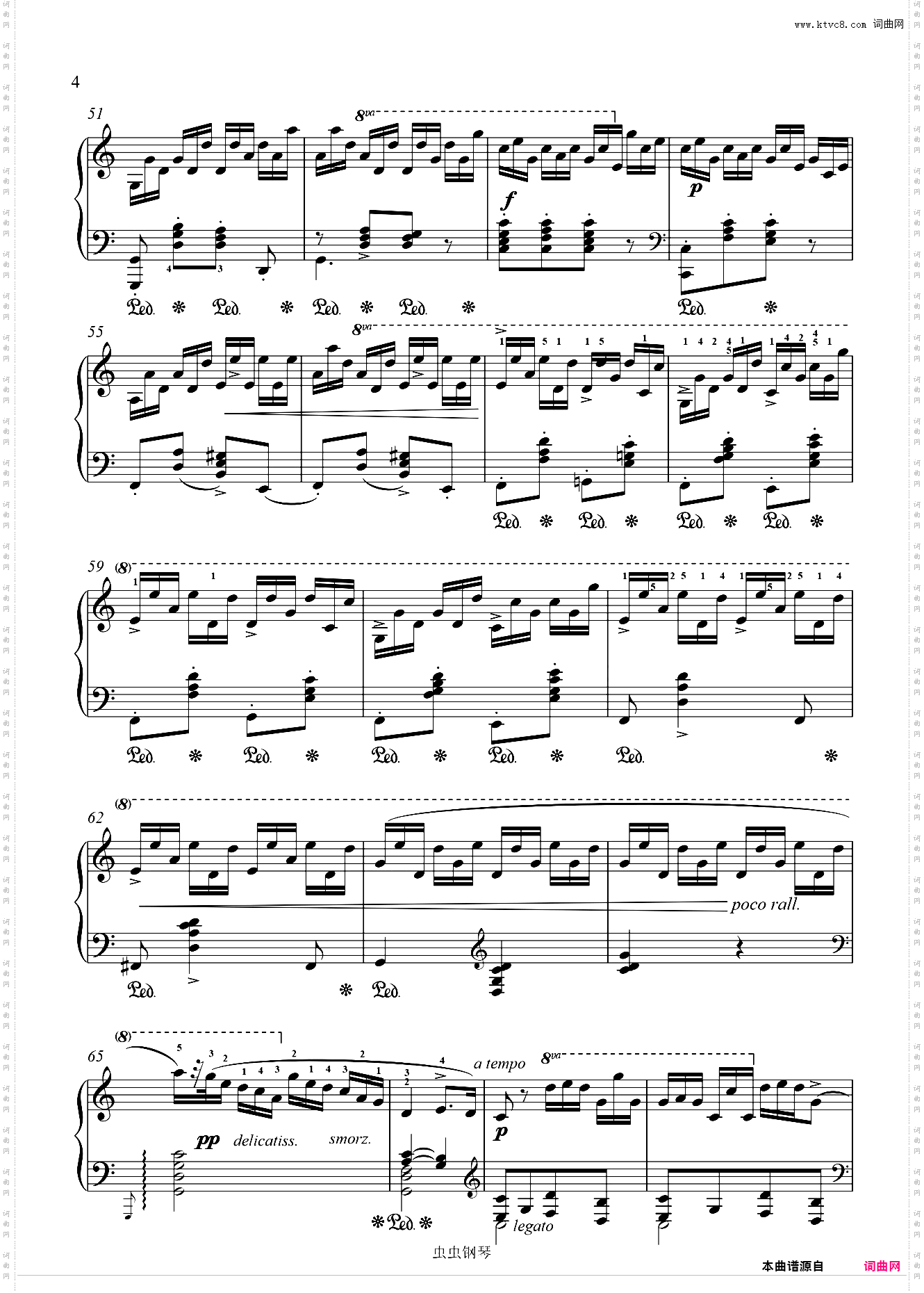 肖邦练习曲Op·10 No·5 黑键练习曲 C调白键版 完美转调带指法