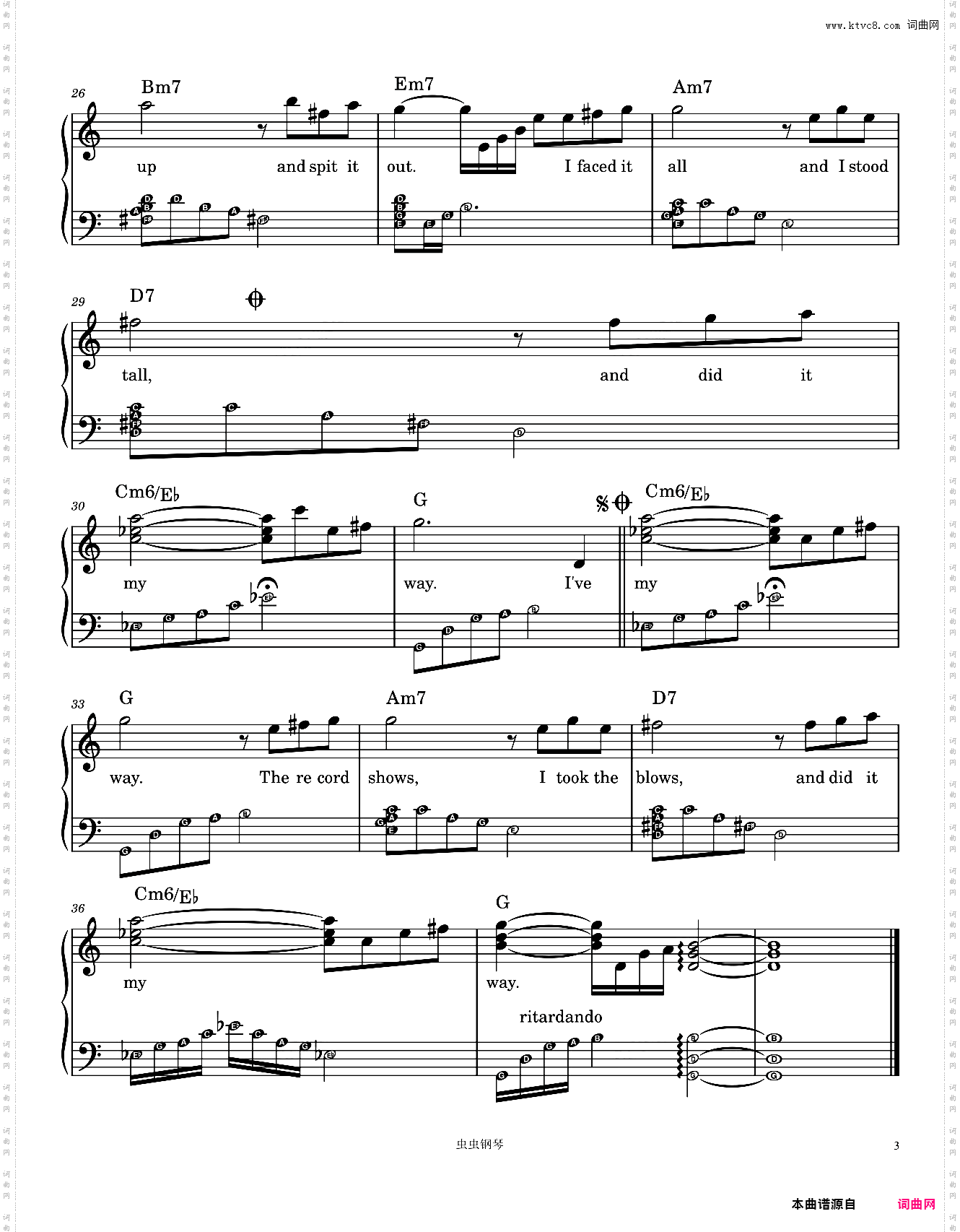 My Way - Paul Anka