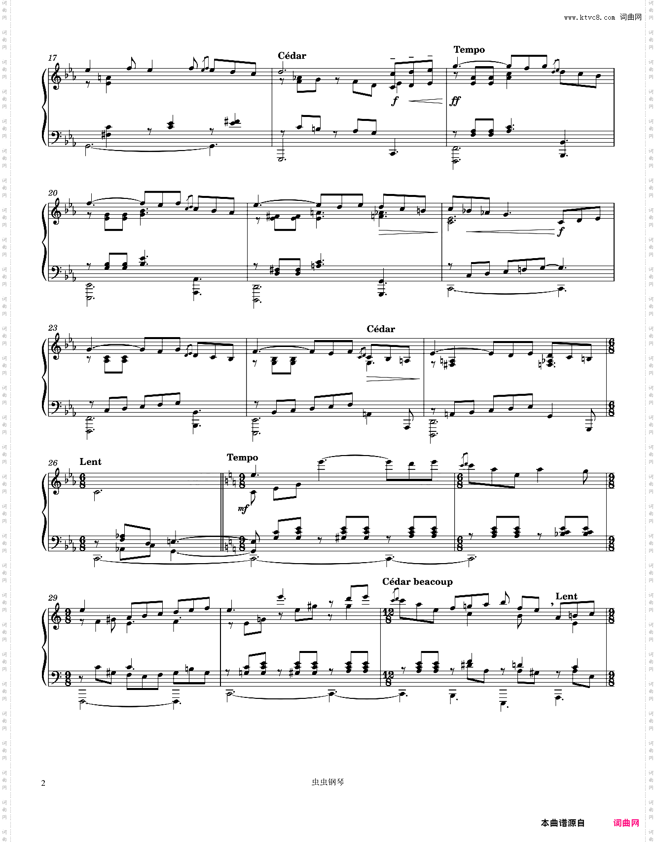 Poulenc Improvisation No· 15 Hommage à Edith Piaf Piano solo