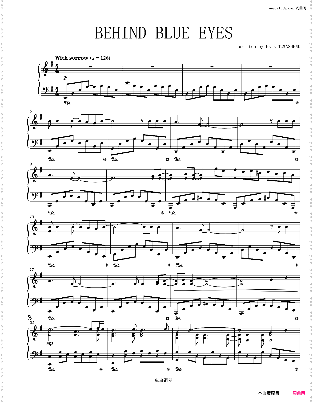 Behind Blue Eyes-Limp Bizkit