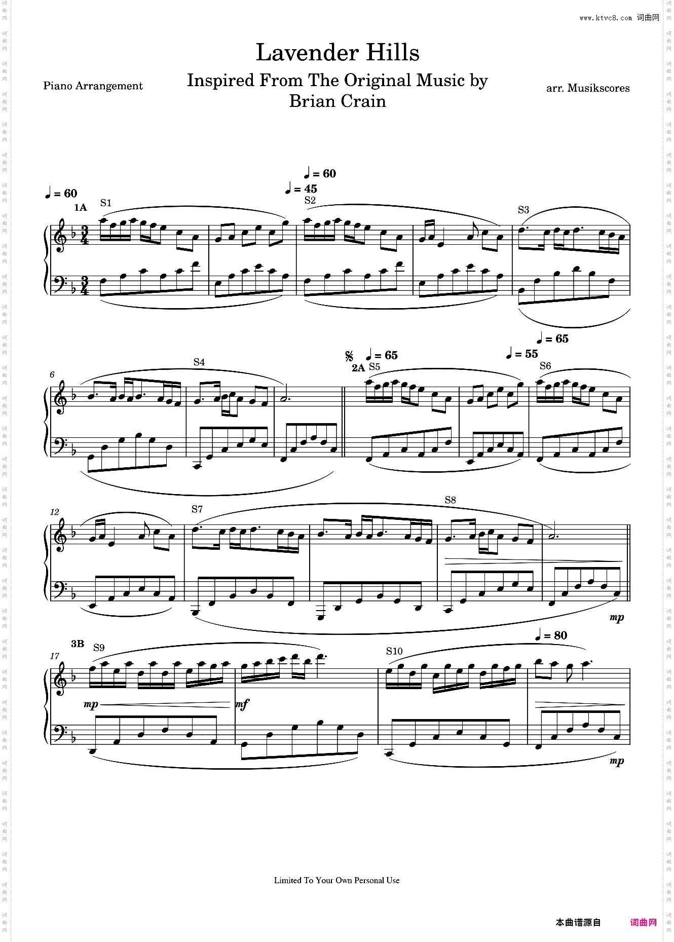Lavender Hills- Brian Crain