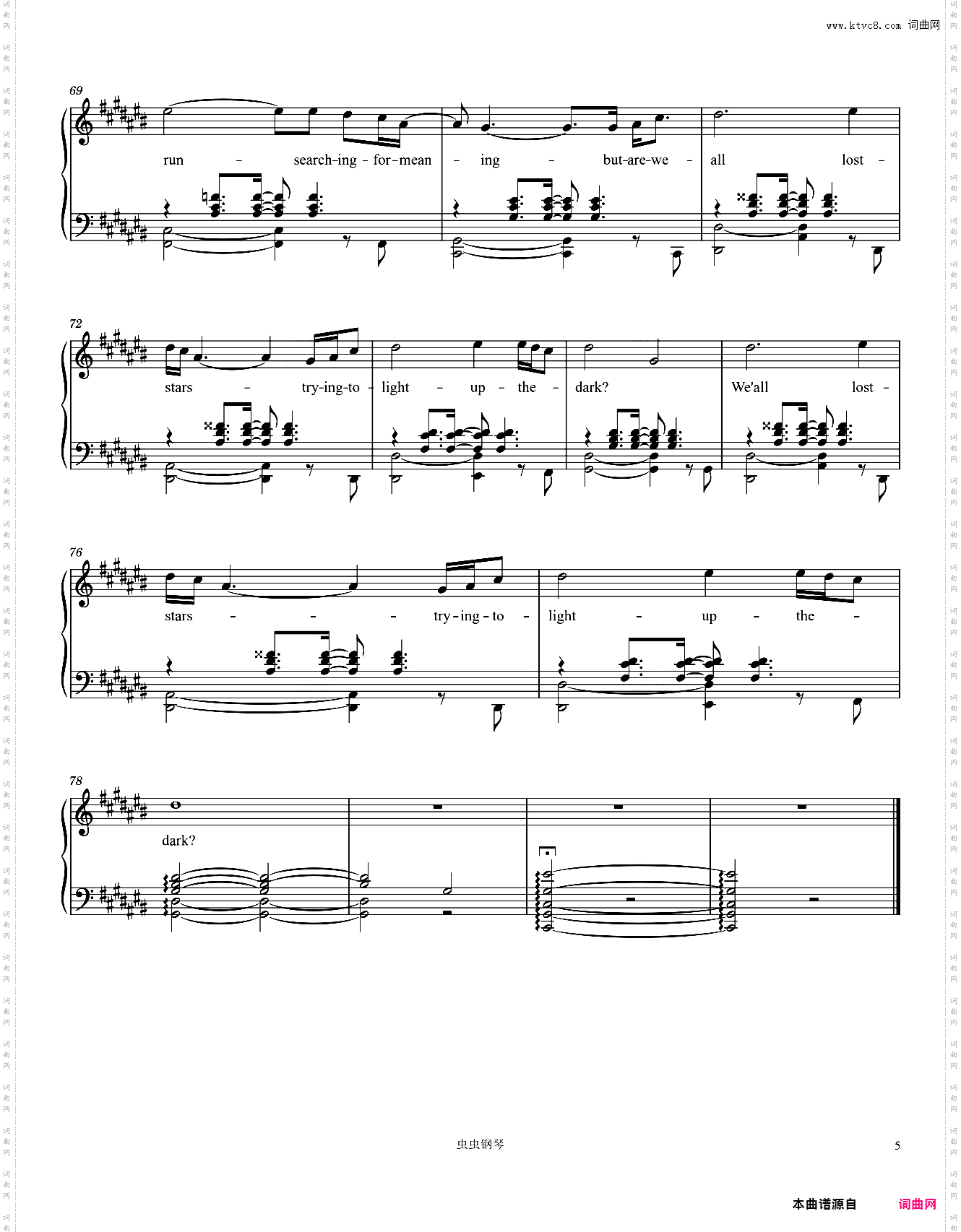 Lost Stars -Adam Levine