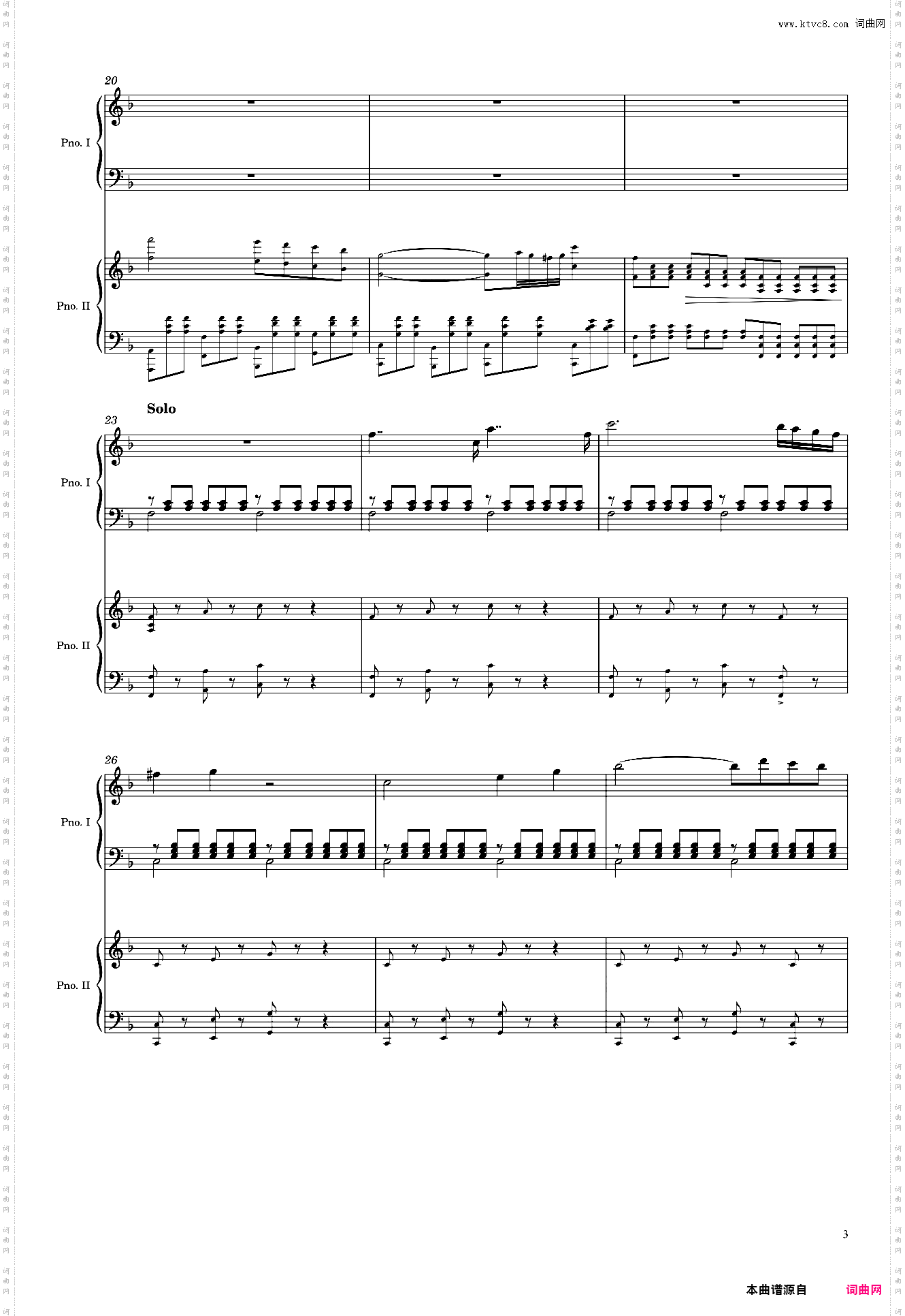 Mozart Piano Concerto No· 21, K467, 2nd Mvmt Arr· for 2 pianos