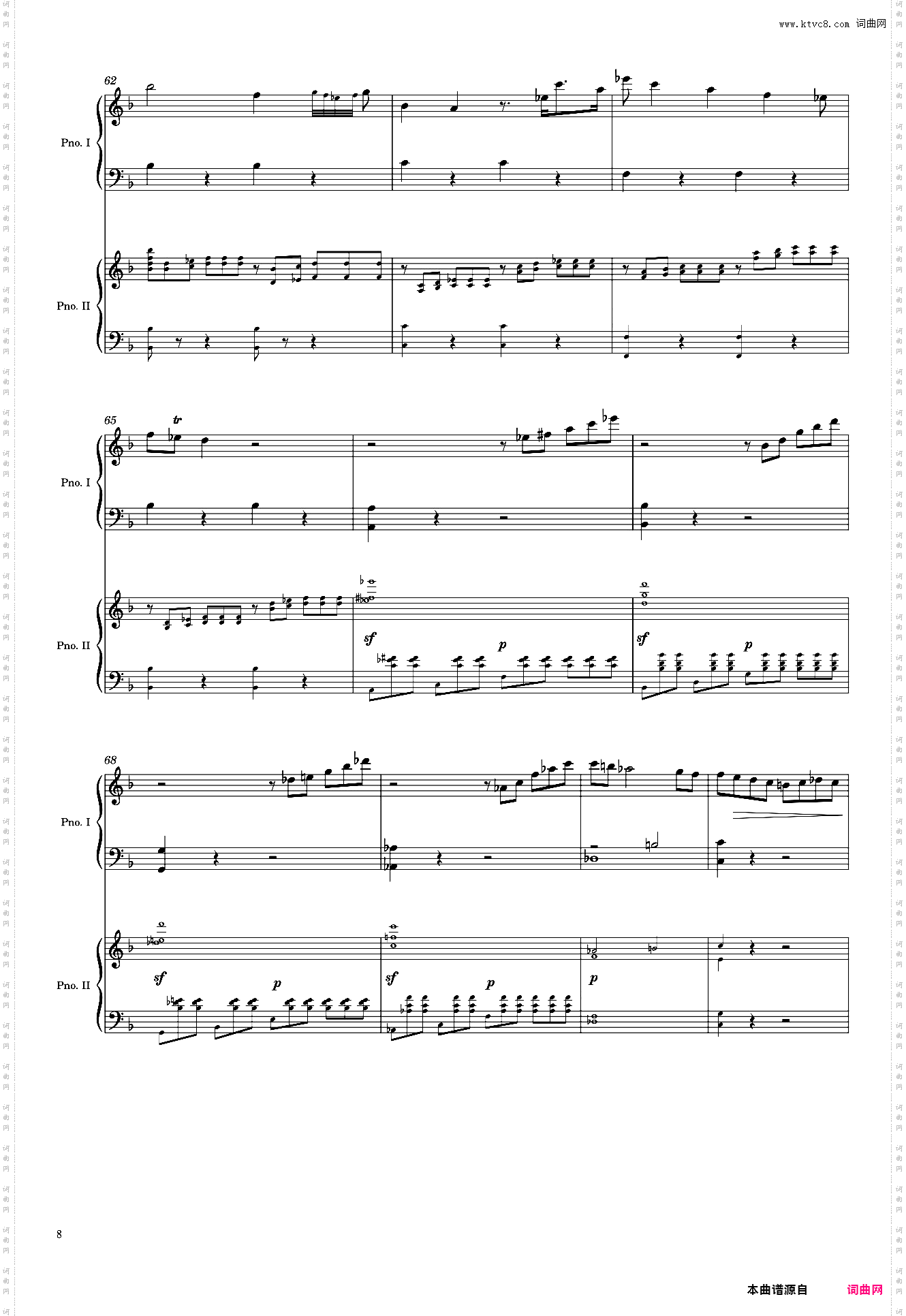 Mozart Piano Concerto No· 21, K467, 2nd Mvmt Arr· for 2 pianos