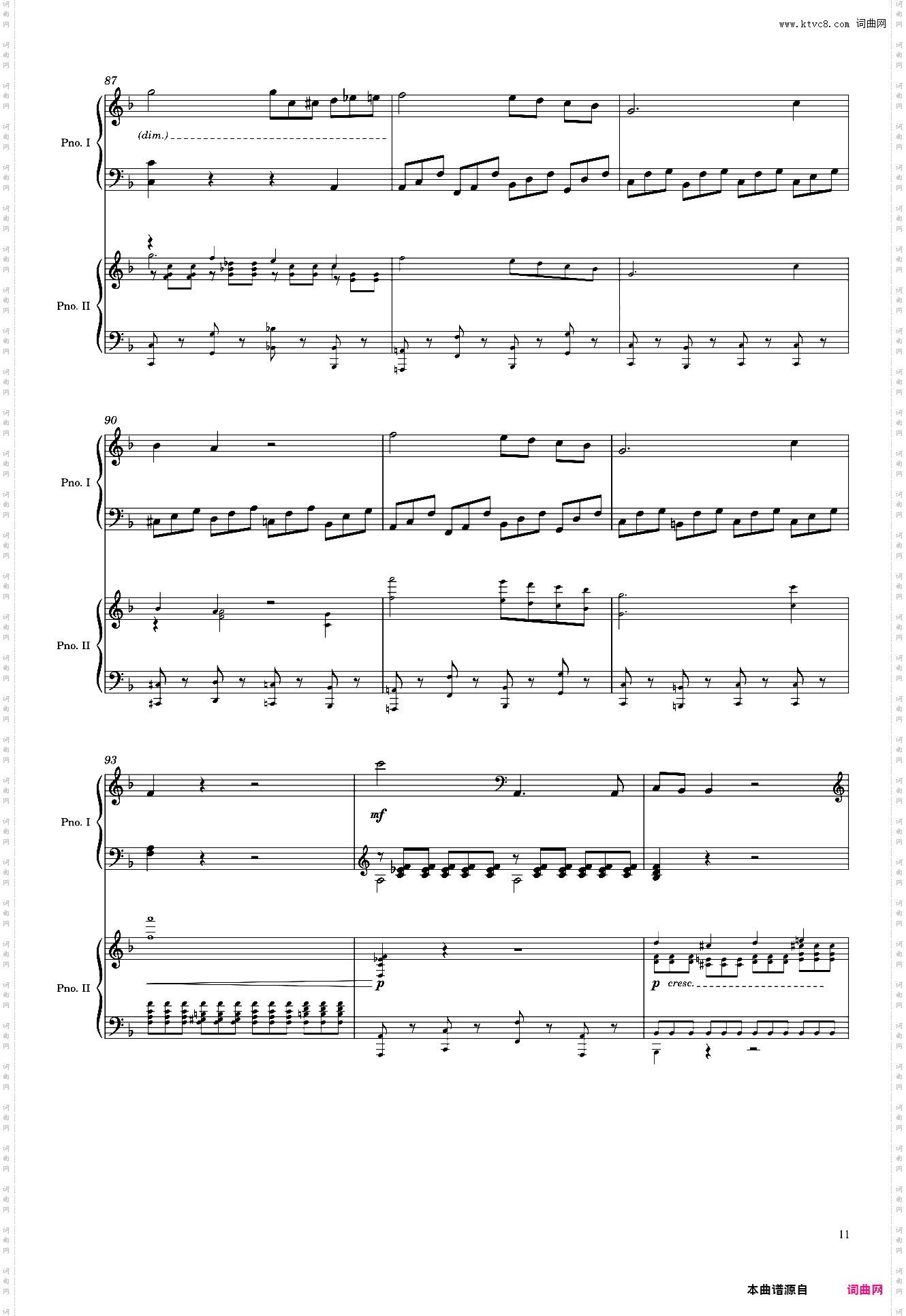 Mozart Piano Concerto No· 21, K467, 2nd Mvmt Arr· for 2 pianos