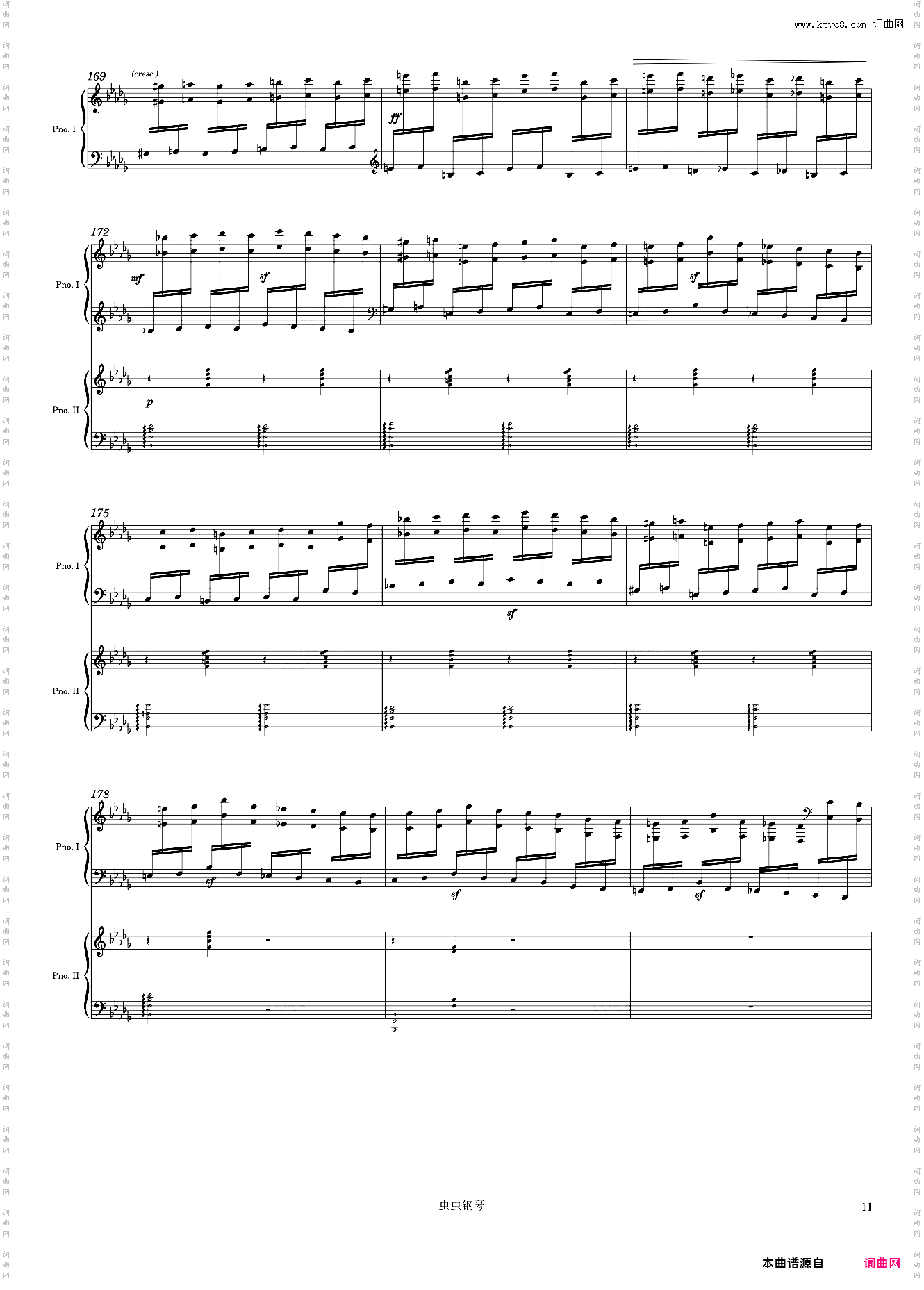 Tchaikovsky Piano Concerto No· 1, 1st Mvmt arr· for 2 pianos
