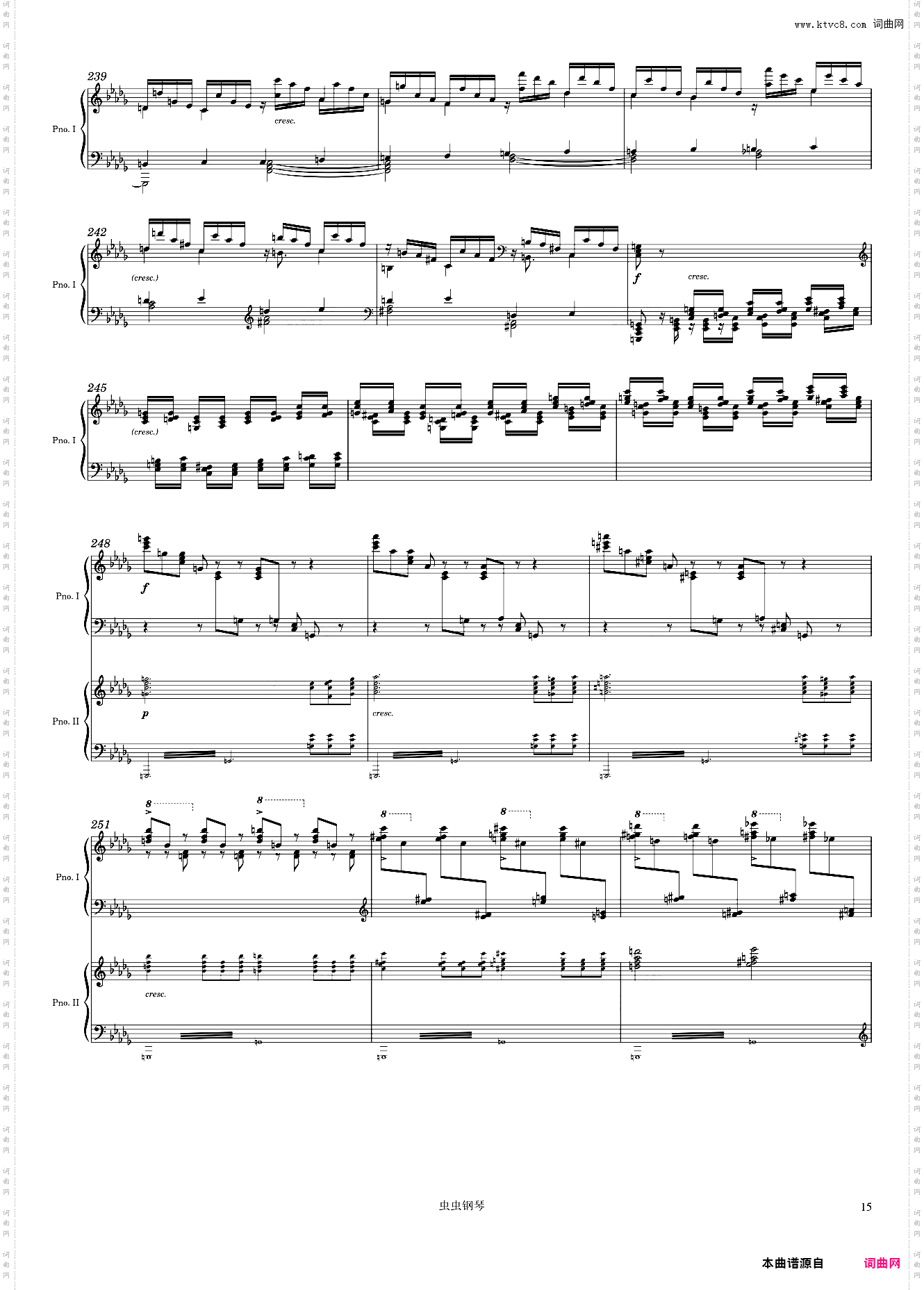 Tchaikovsky Piano Concerto No· 1, 1st Mvmt arr· for 2 pianos